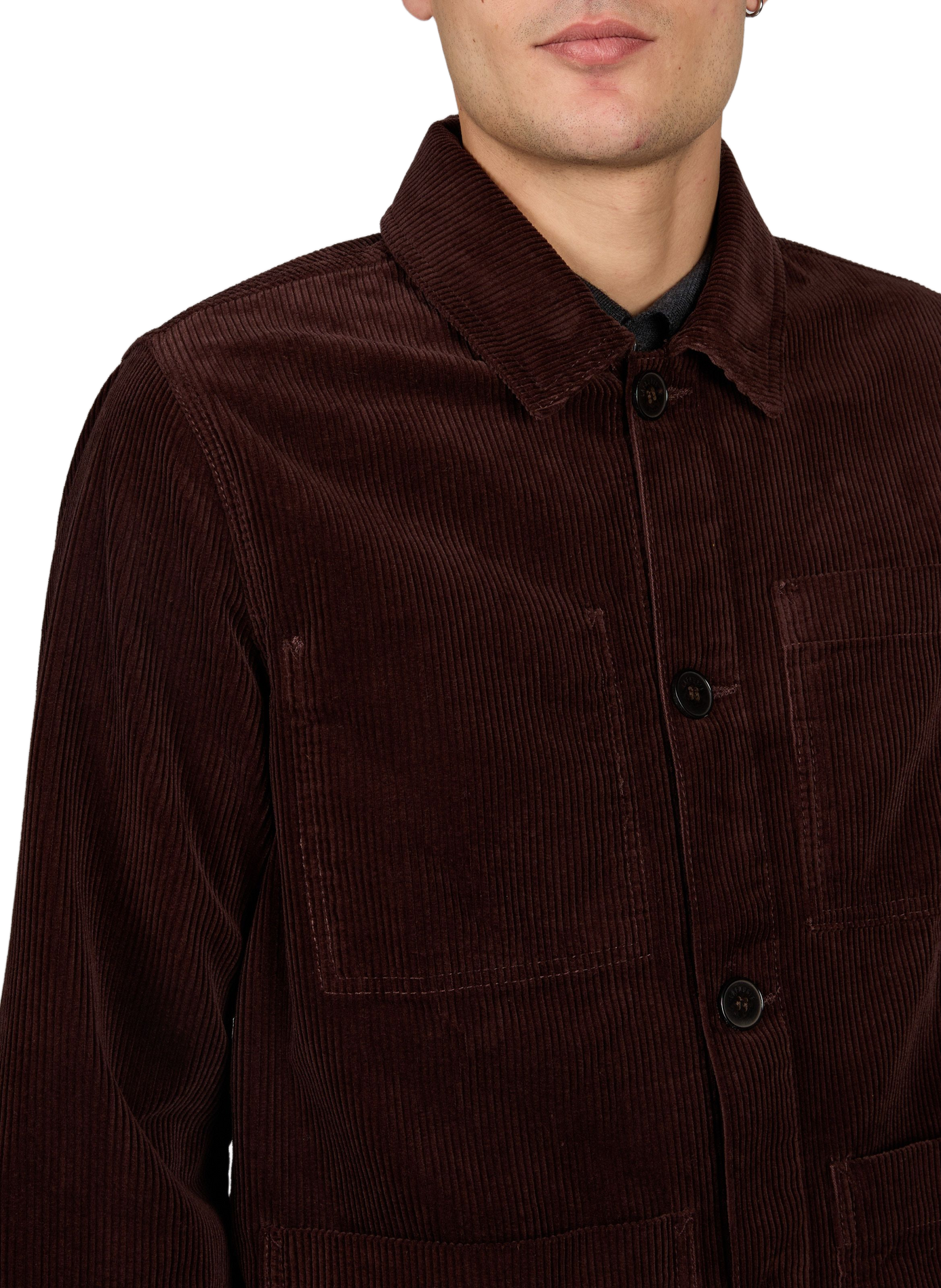 Straight Esteve jacket in ribbed cotton | Red LAFAURIE Men
