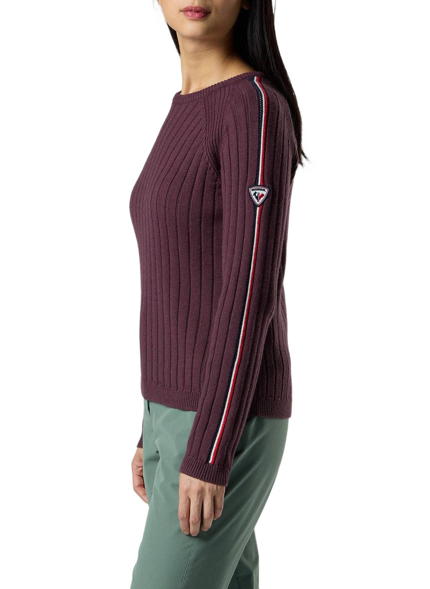 Figurbetonter Corbyr Pullover aus Wolle und Baumwolle ROSSIGNOL Schwarz