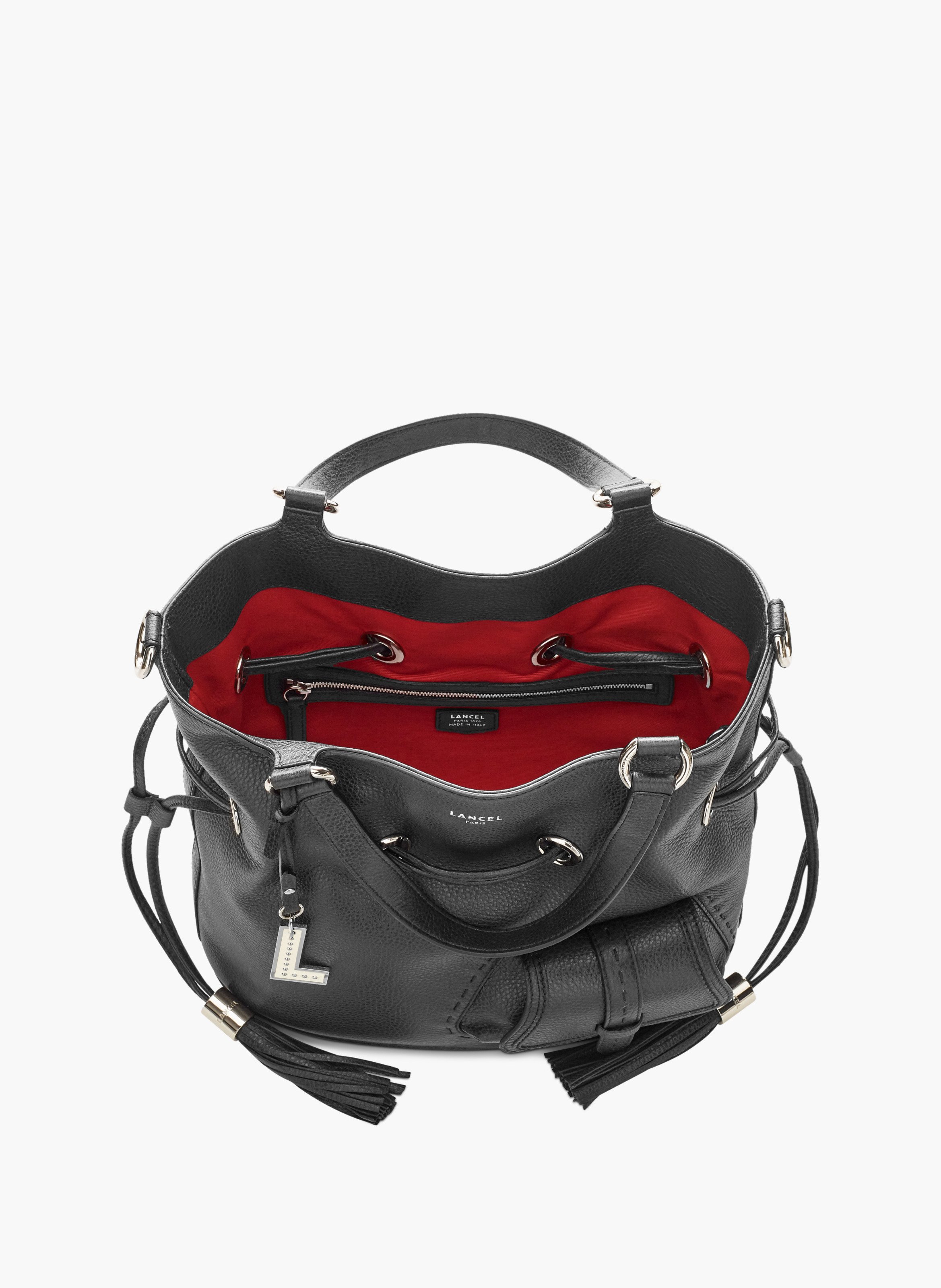 Handtas m eerste flirt van Lancel in leer. | Zwart LANCEL Dames