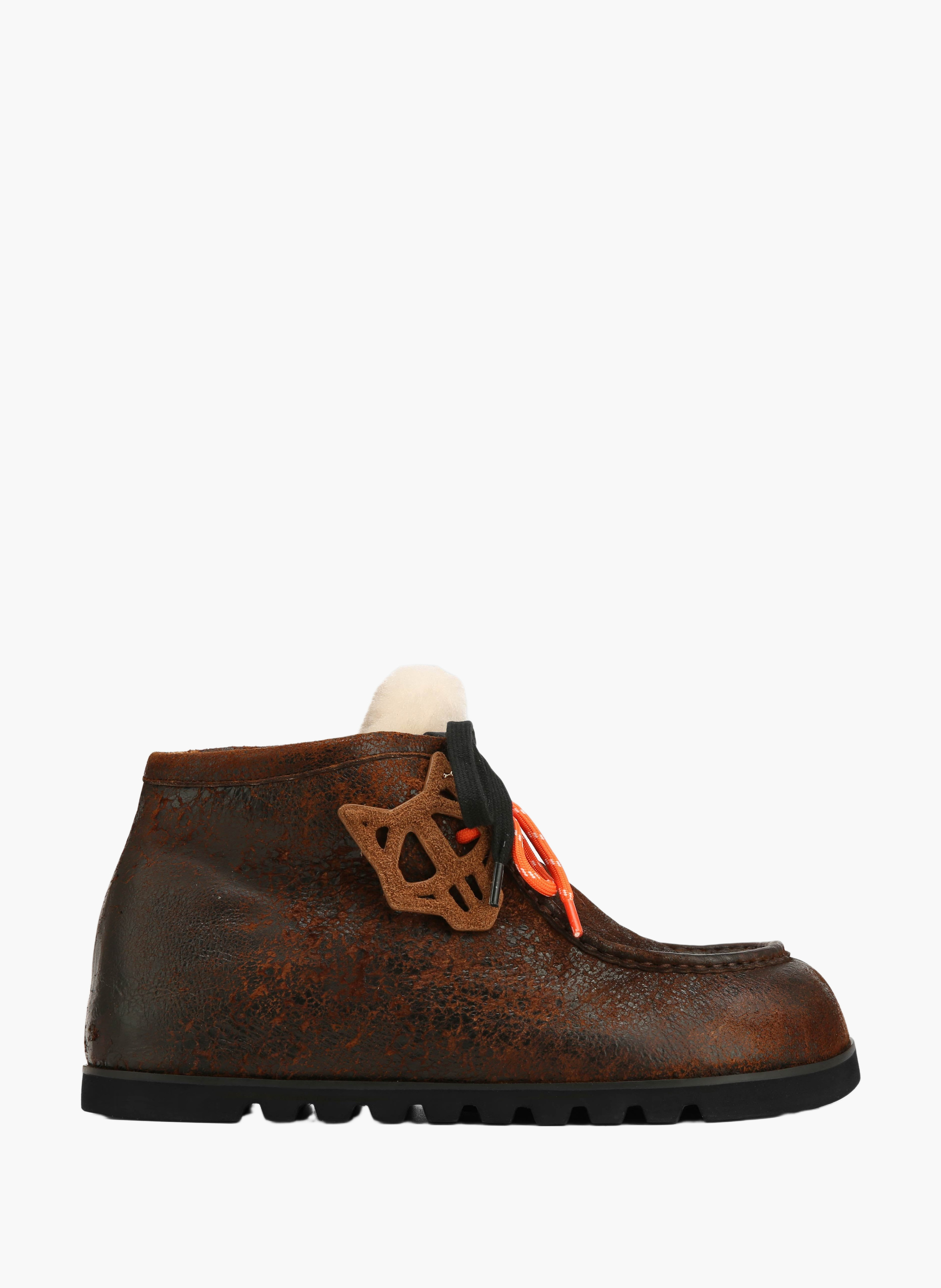 Bottines the madness en cuir vieilli NAKED WOLFE Marron