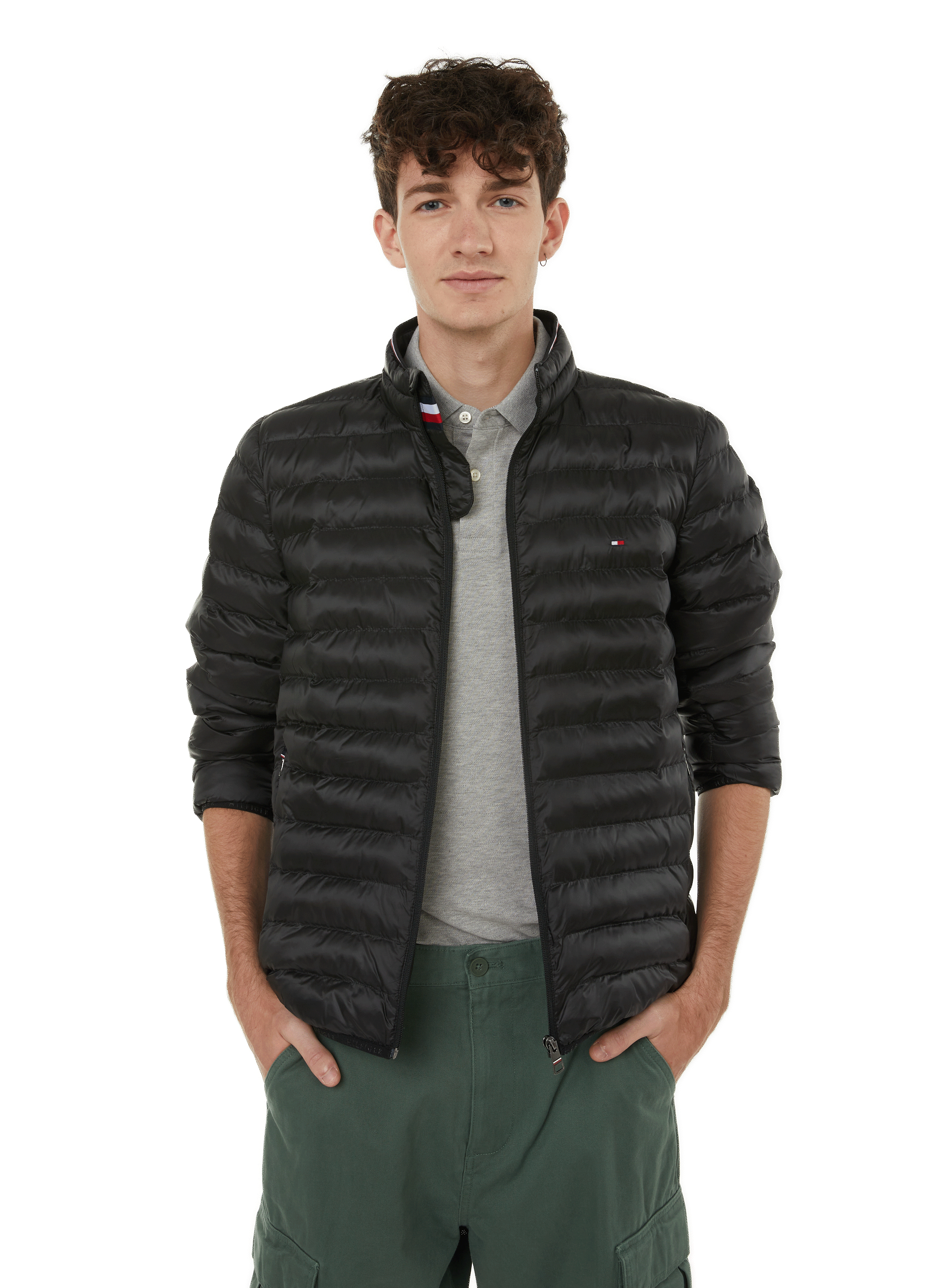 TOMMY HILFIGER Padded down jacket Black