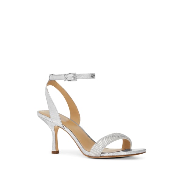 Sandales en cuir et strass