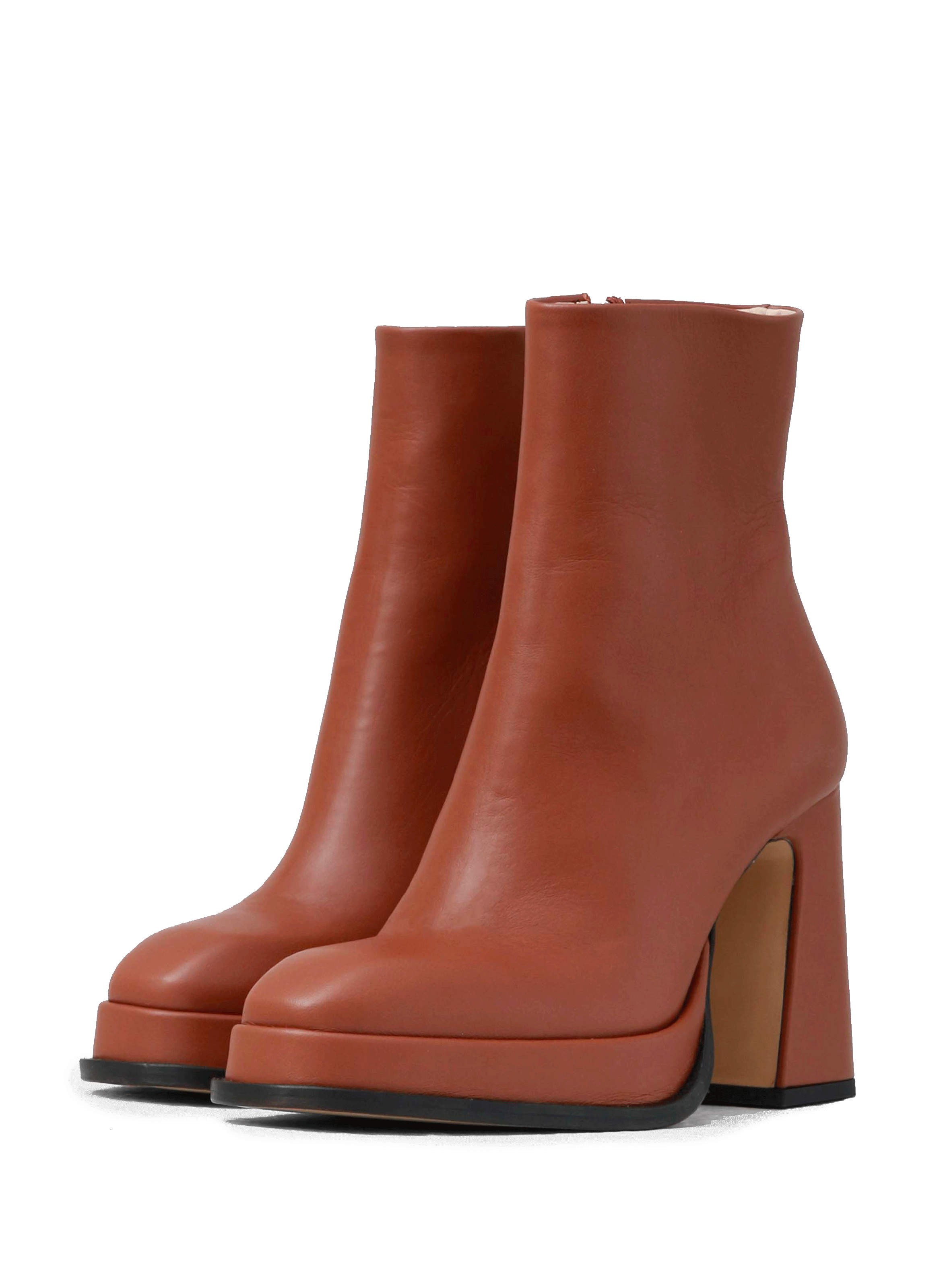 Chueca leather ankle boots SOULIERS MARTINEZ Brown