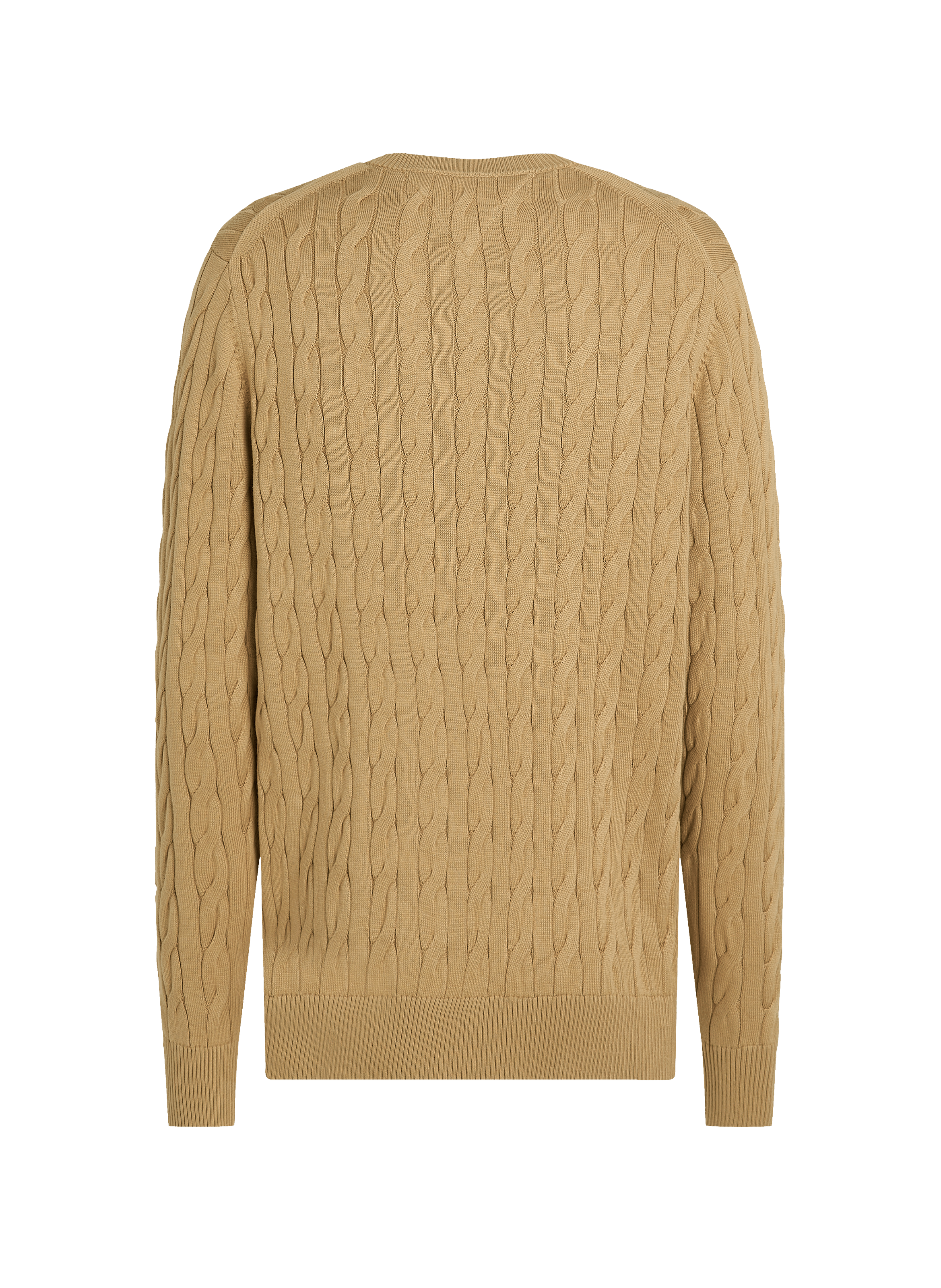 Pull en maille torsadée en coton | Beige TOMMY HILFIGER Homme