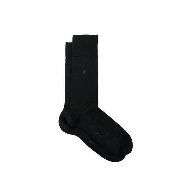 Burlington Solid Wool Socks In Black