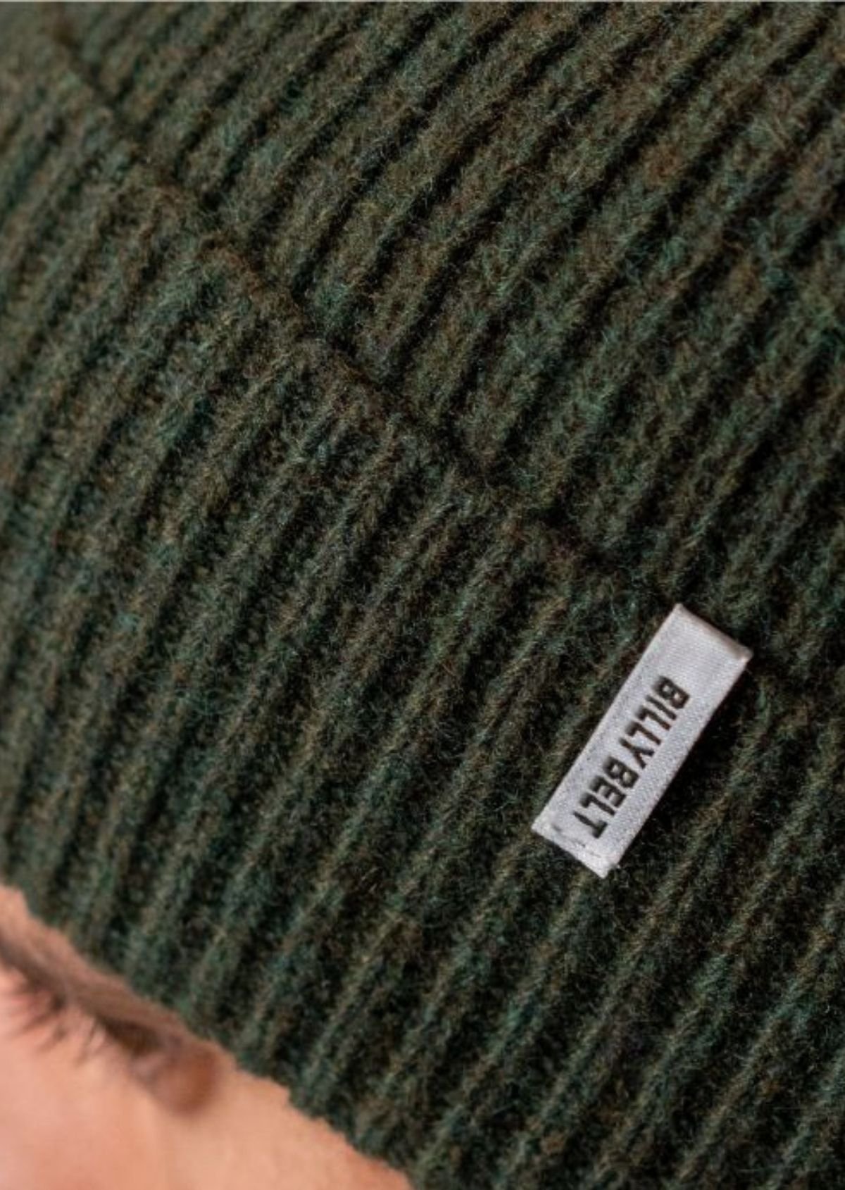 Bonnet en laine d'agneau BILLYBELT Vert