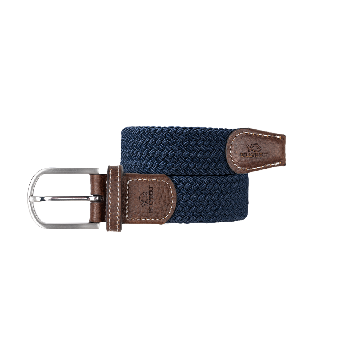 Ceinture tressée élastique unie BILLYBELT Bleu