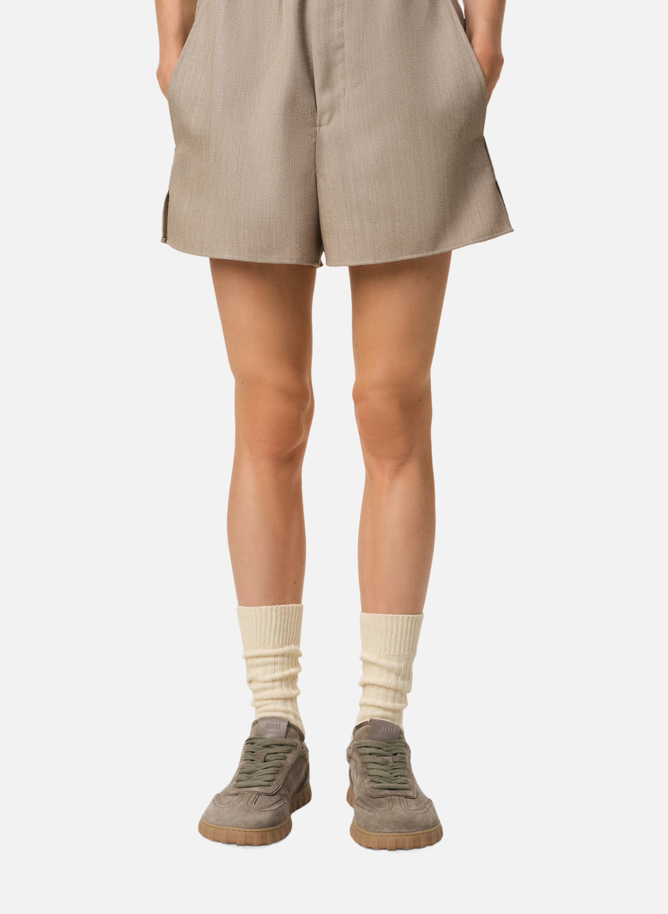 Baskets step basses unisexe AMI PARIS Gris