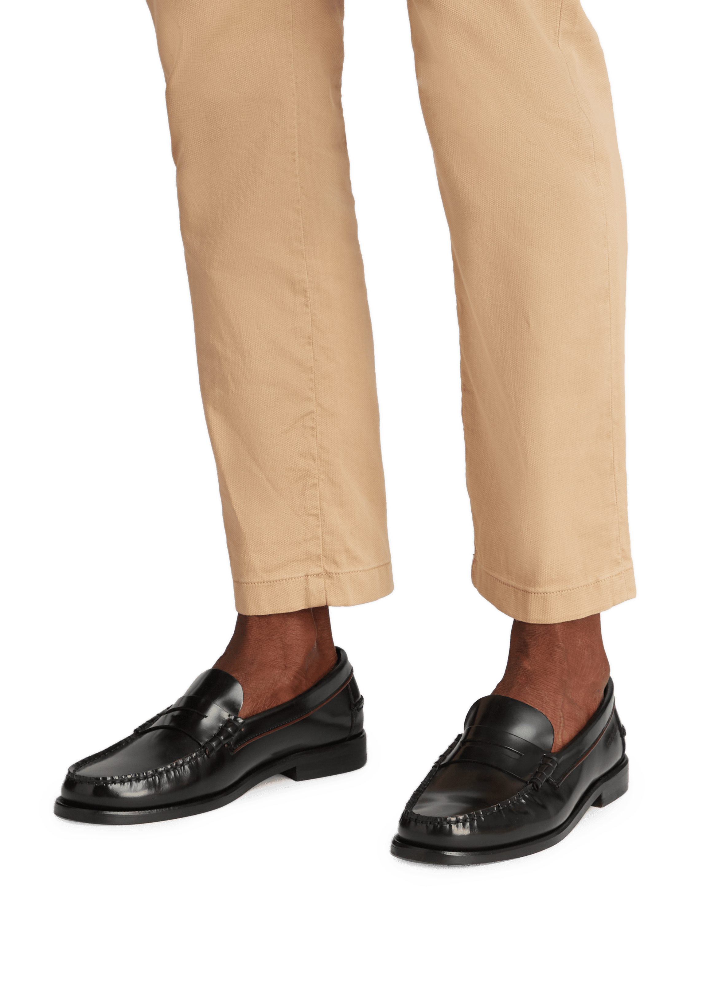 Calfskin leather loafers TOMMY HILFIGER Black