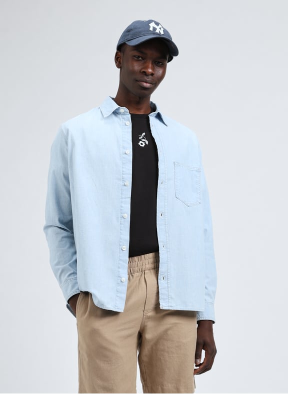 Chemise en jean Bleu by SAMSOE SAMSOE SAMSOE SAMSOE Chemise en jean Bleu