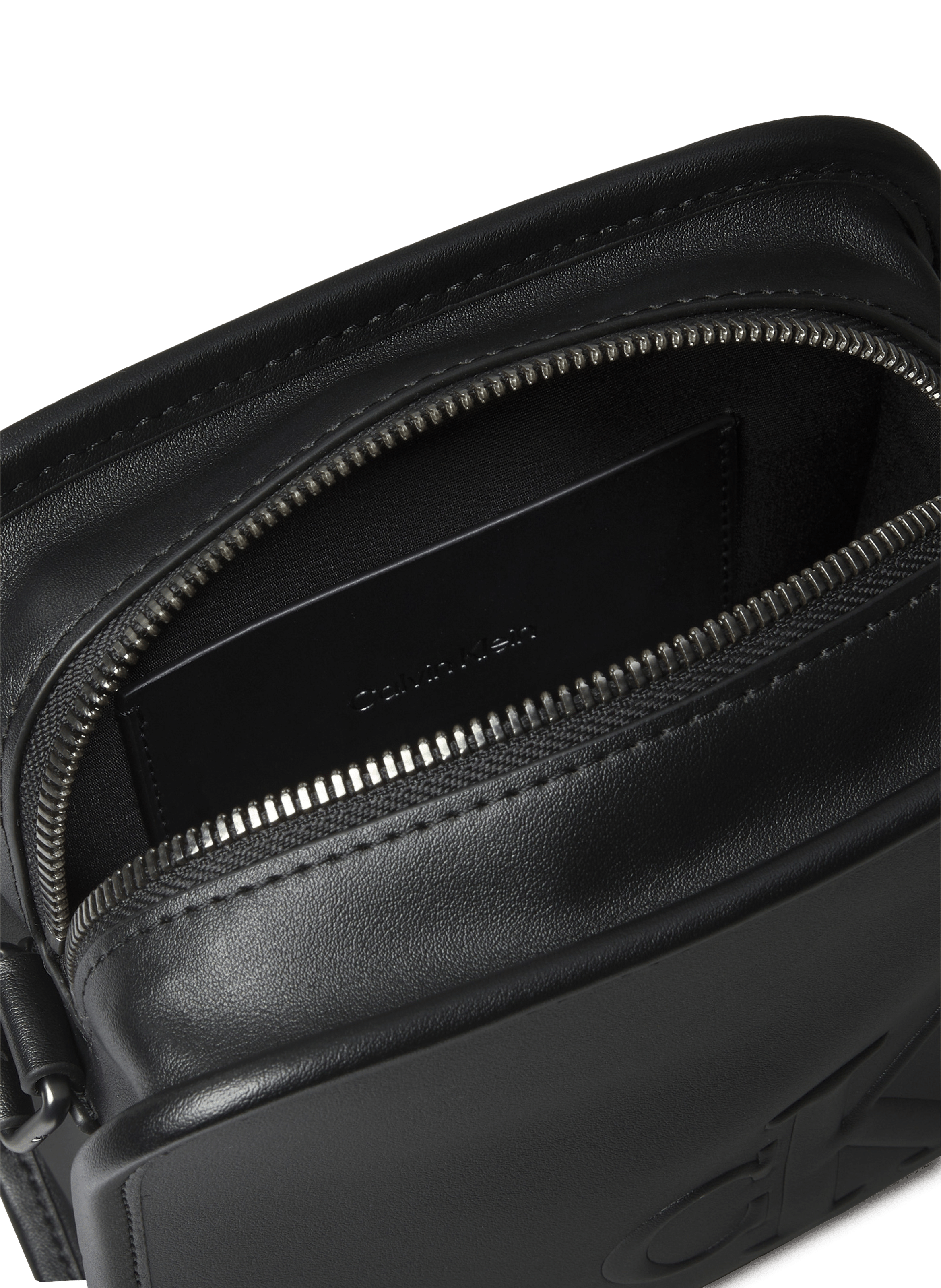 Sac à bandoulière logo en relief CALVIN KLEIN Noir