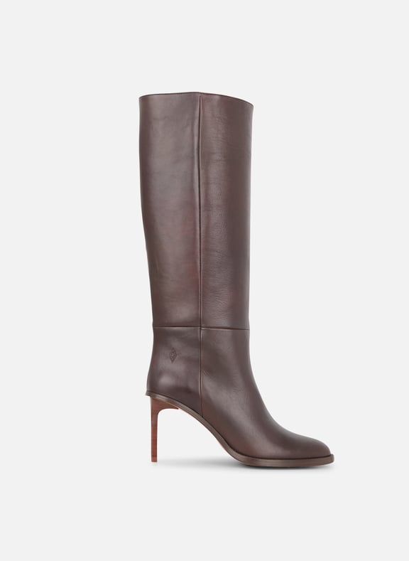 Bottes en cuir claudia Marron by BA&SH BA&SH Bottes en cuir claudia Marron