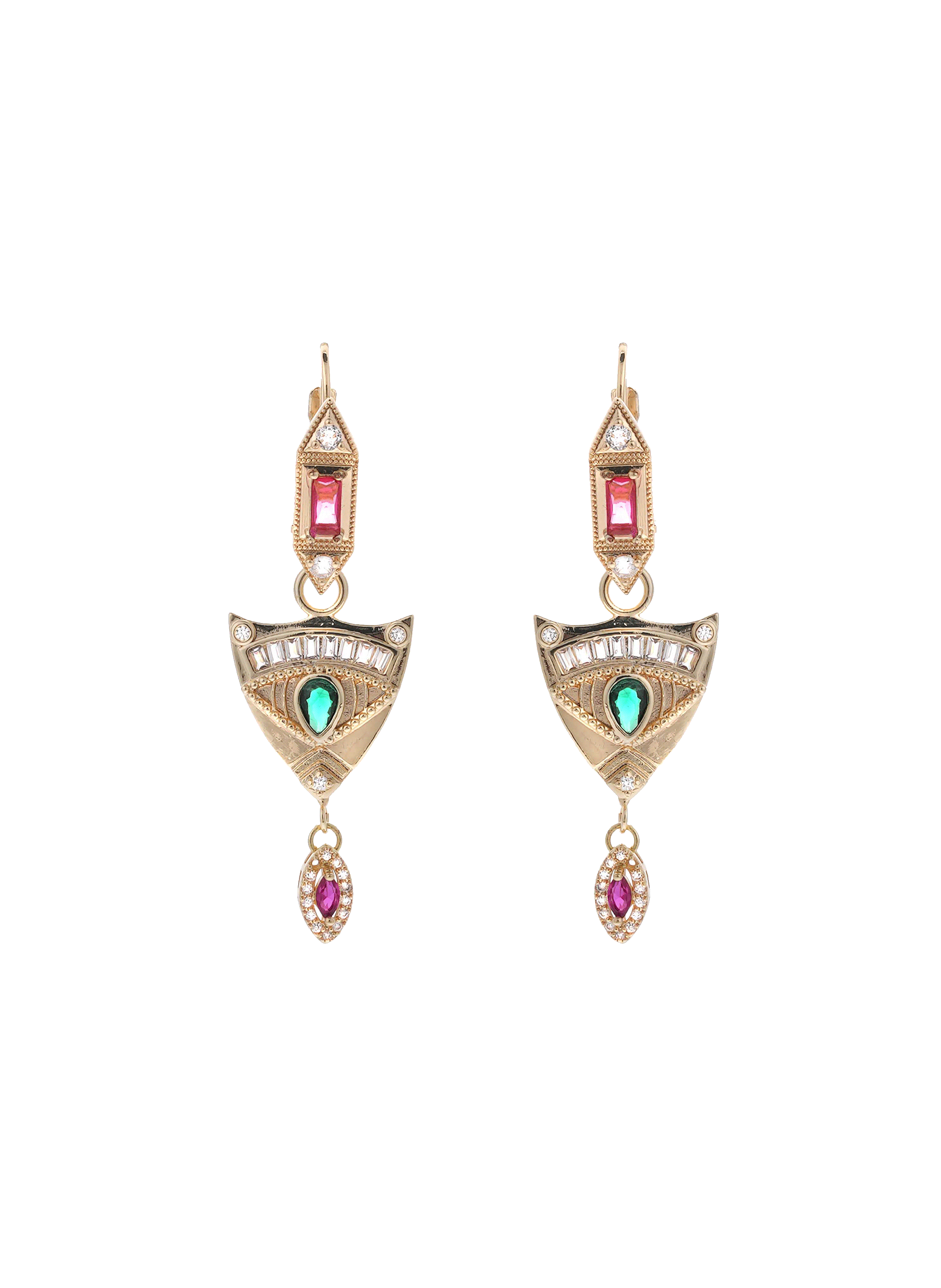 Boucles d'oreilles pendantes avec perles lyvie HIPANEMA Vert