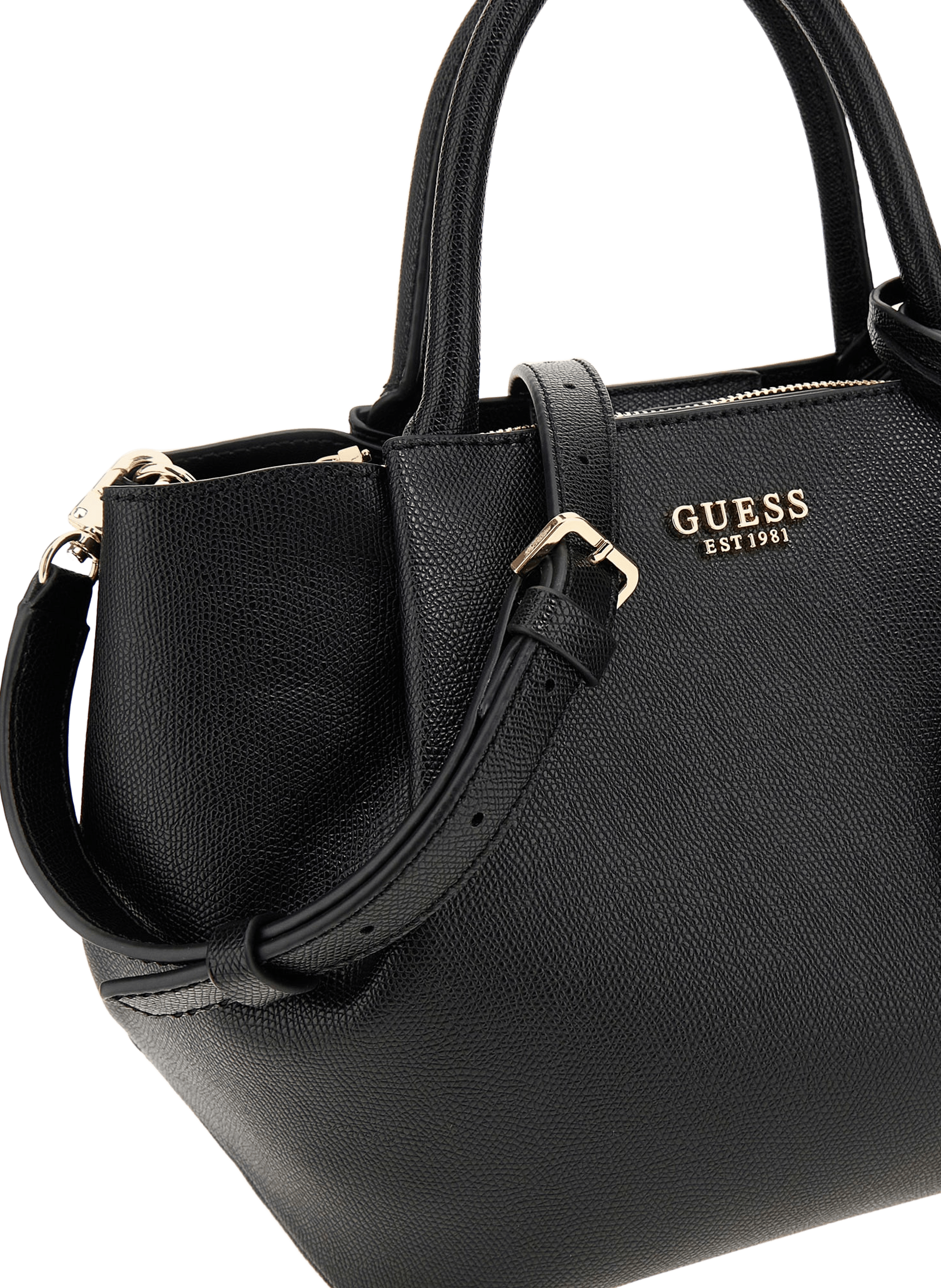 Sac à main zippé double anse GUESS Noir