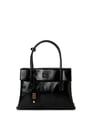 Sac à main Solitaire en cuir brillant | Noir by MIU MIU MIU MIU Sac à main Solitaire en cuir brillant | Noir