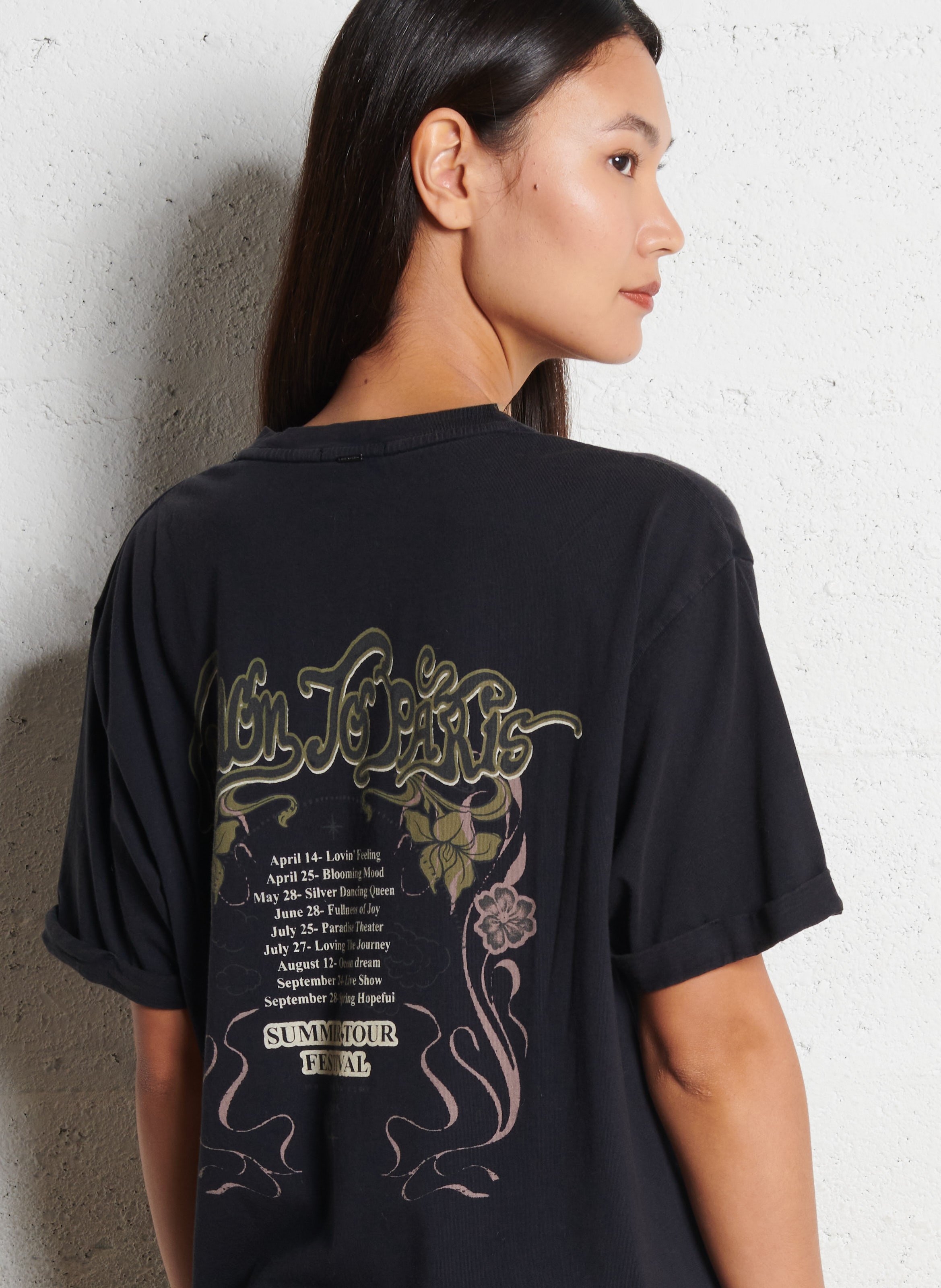 Tee-shirt col rond en coton IKKS Gris