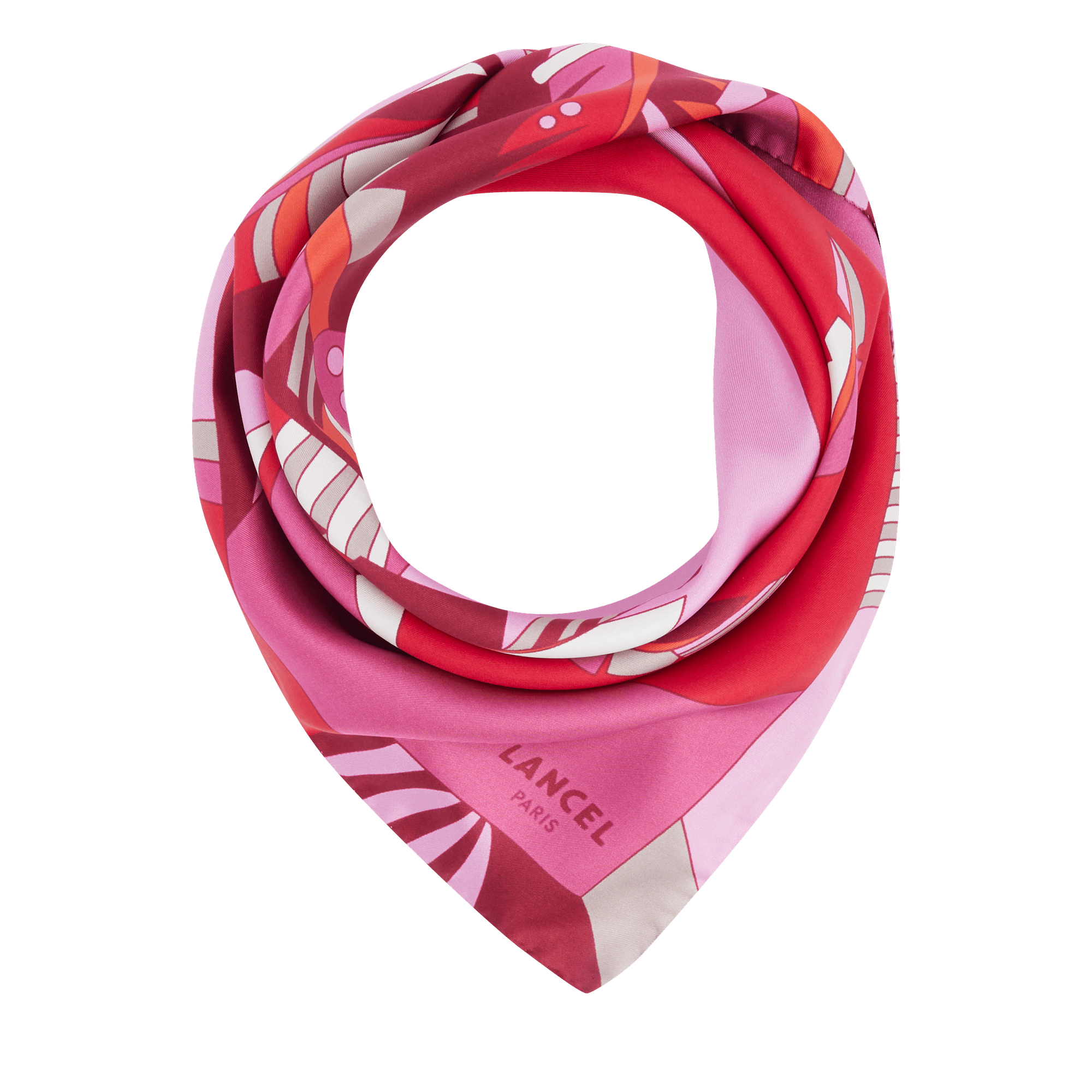 Carré de soie 90 motif arabesque de lancel en soie LANCEL Multicolore