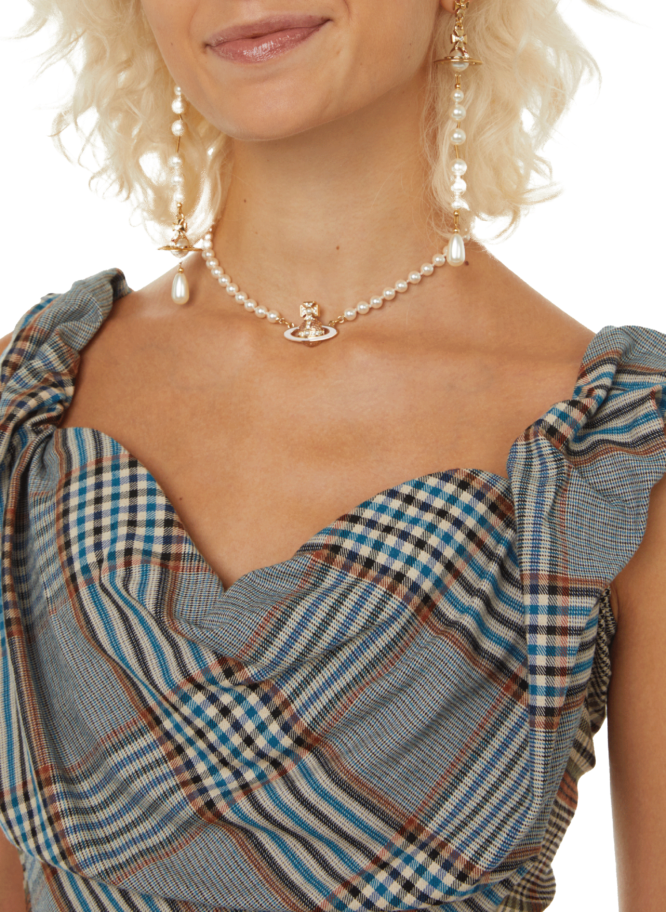 Boucles d'oreilles pendantes  VIVIENNE WESTWOOD Doré