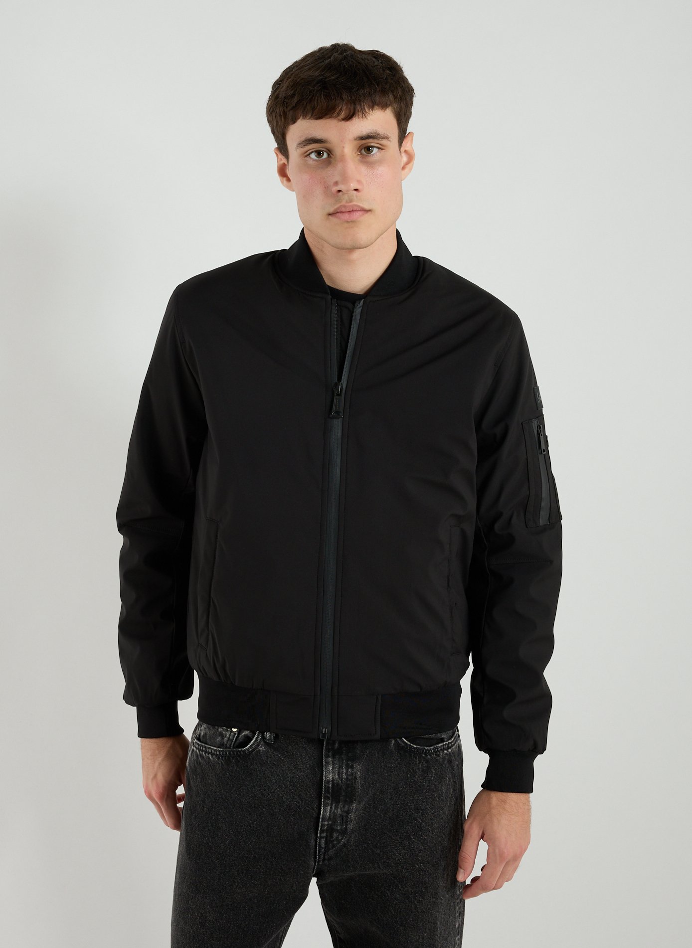 SCHOTT Bomber softshell urban Noir