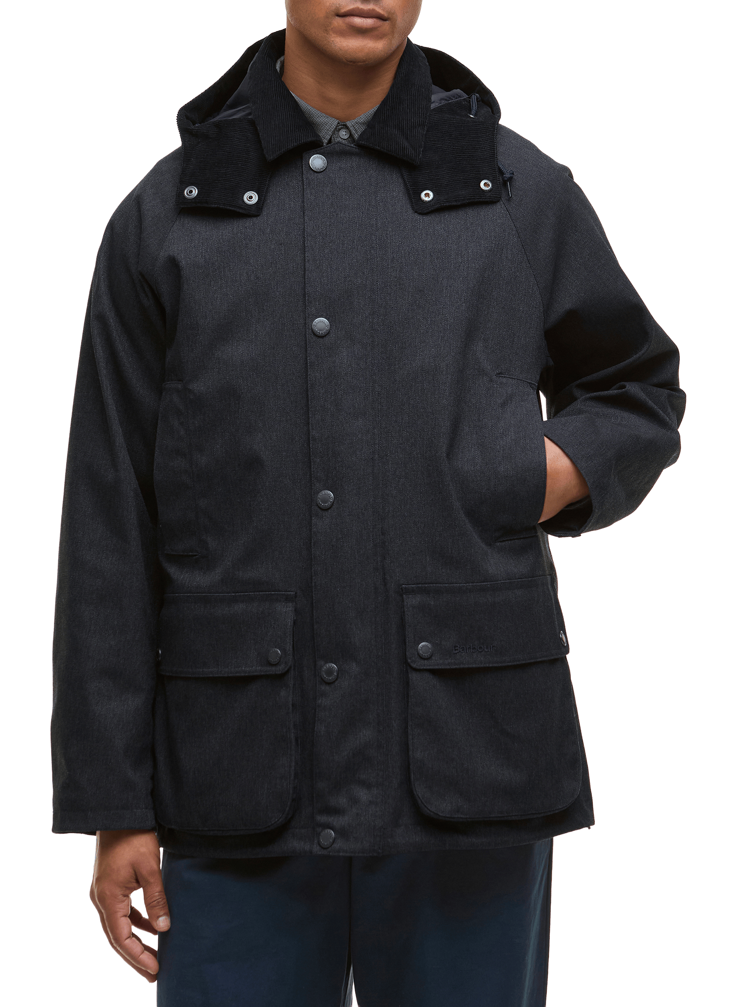 Veste imperméable à capuche BARBOUR Bleu