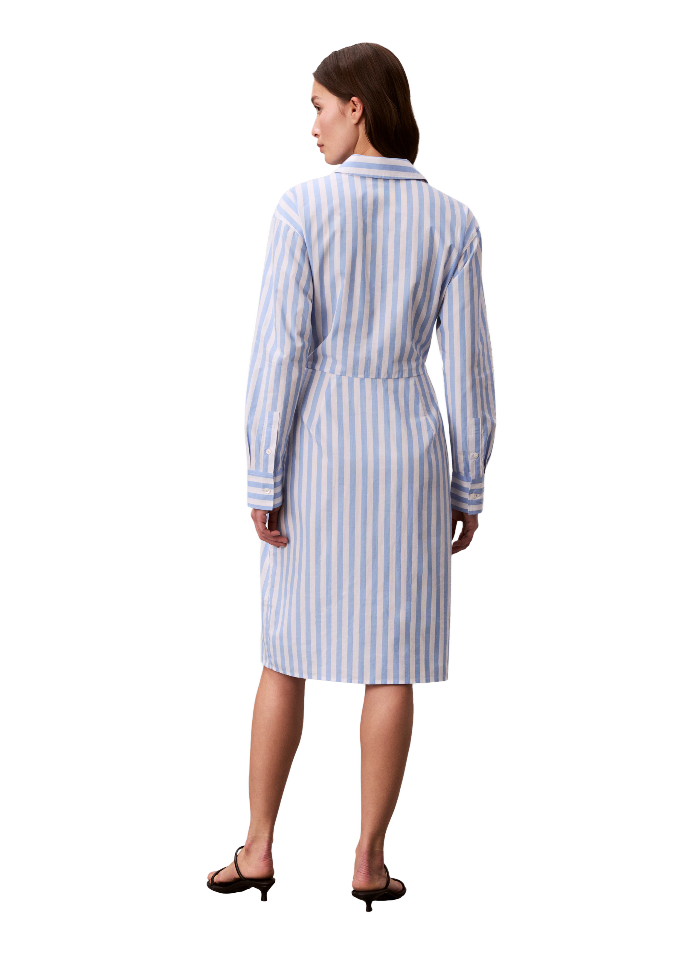 Robe à nouer à rayures en coton CALVIN KLEIN Multicolore