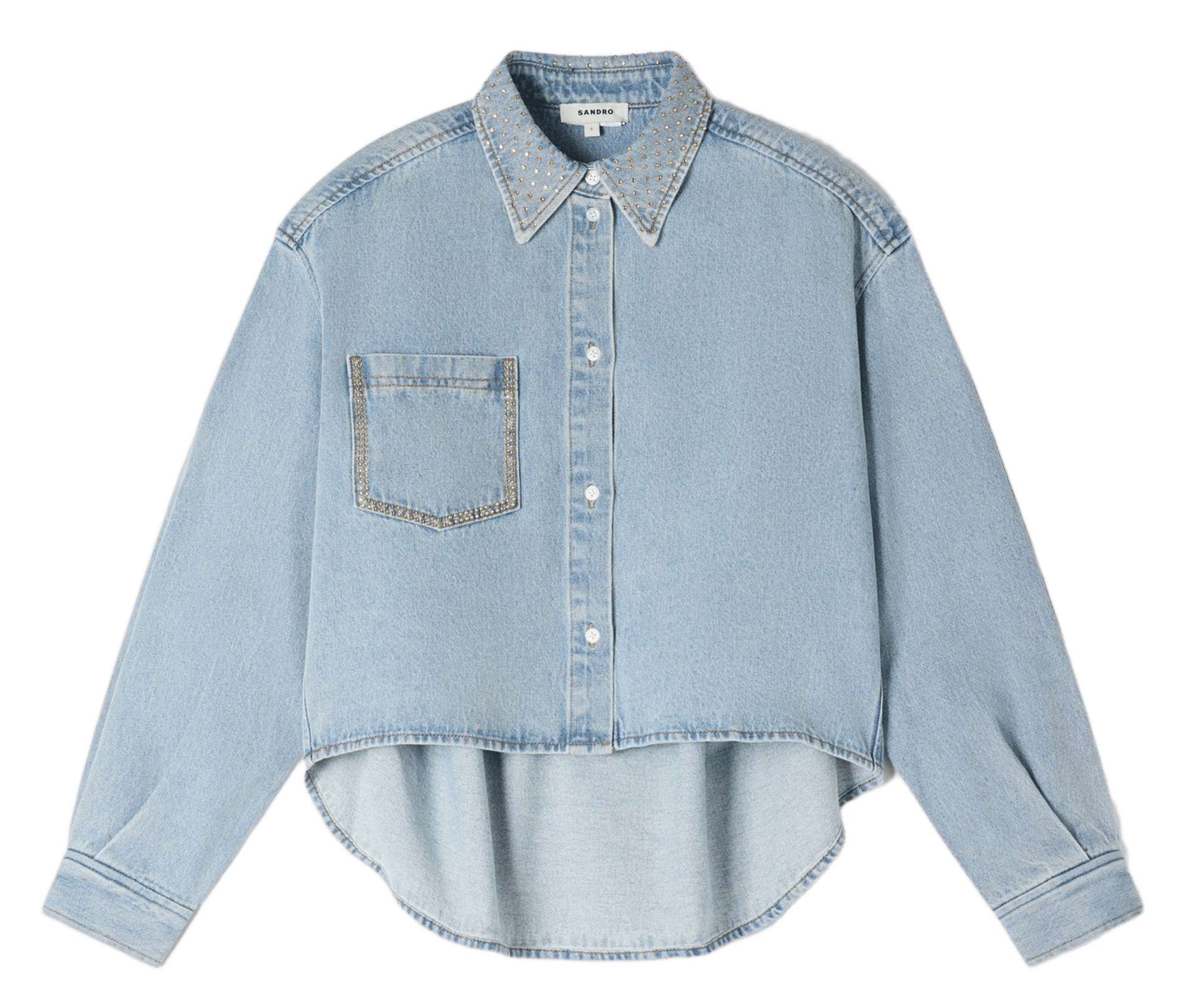 Chemise en denim SANDRO Bleu