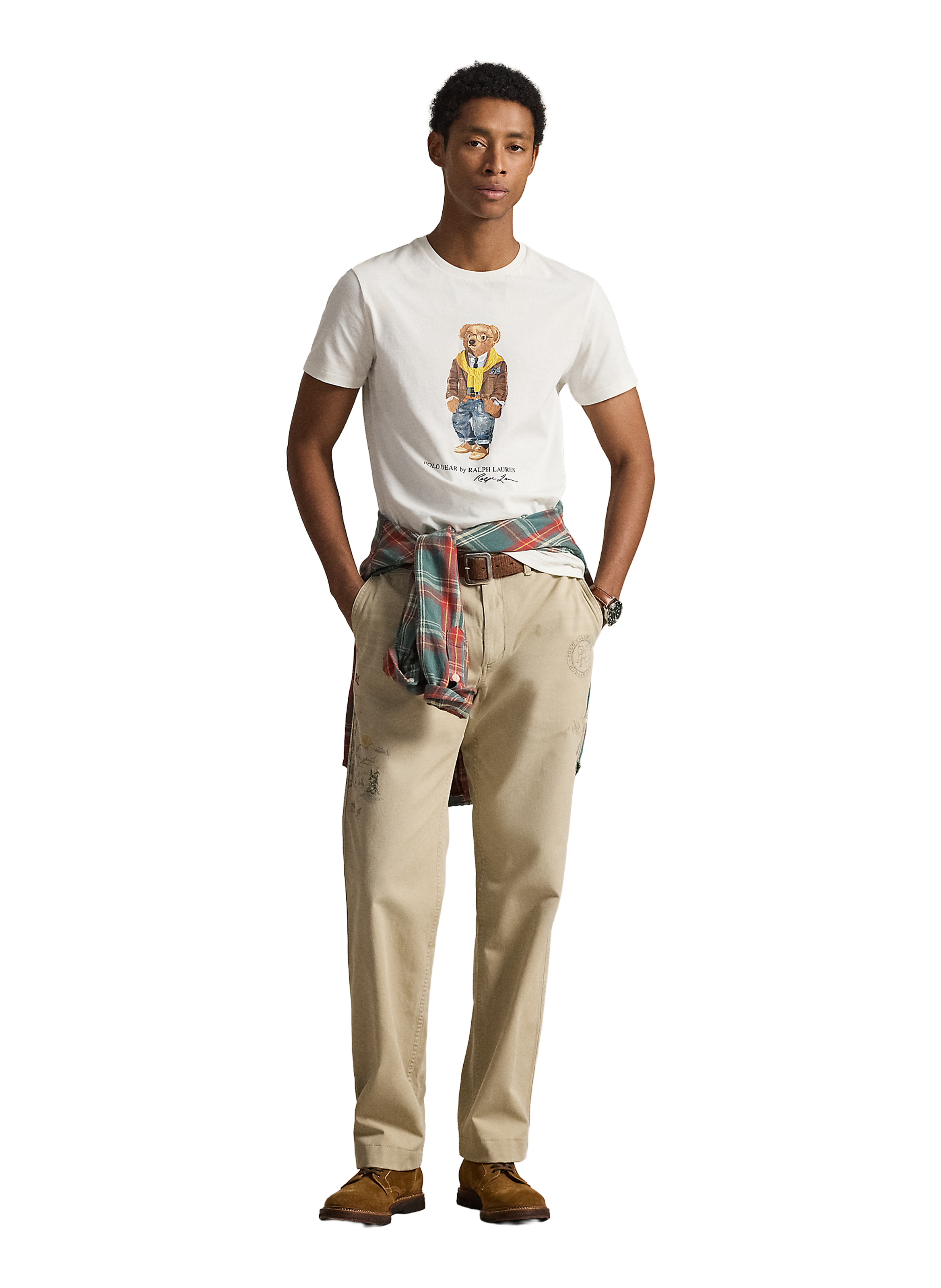 Tee shirt imprimé en coton POLO RALPH LAUREN Blanc