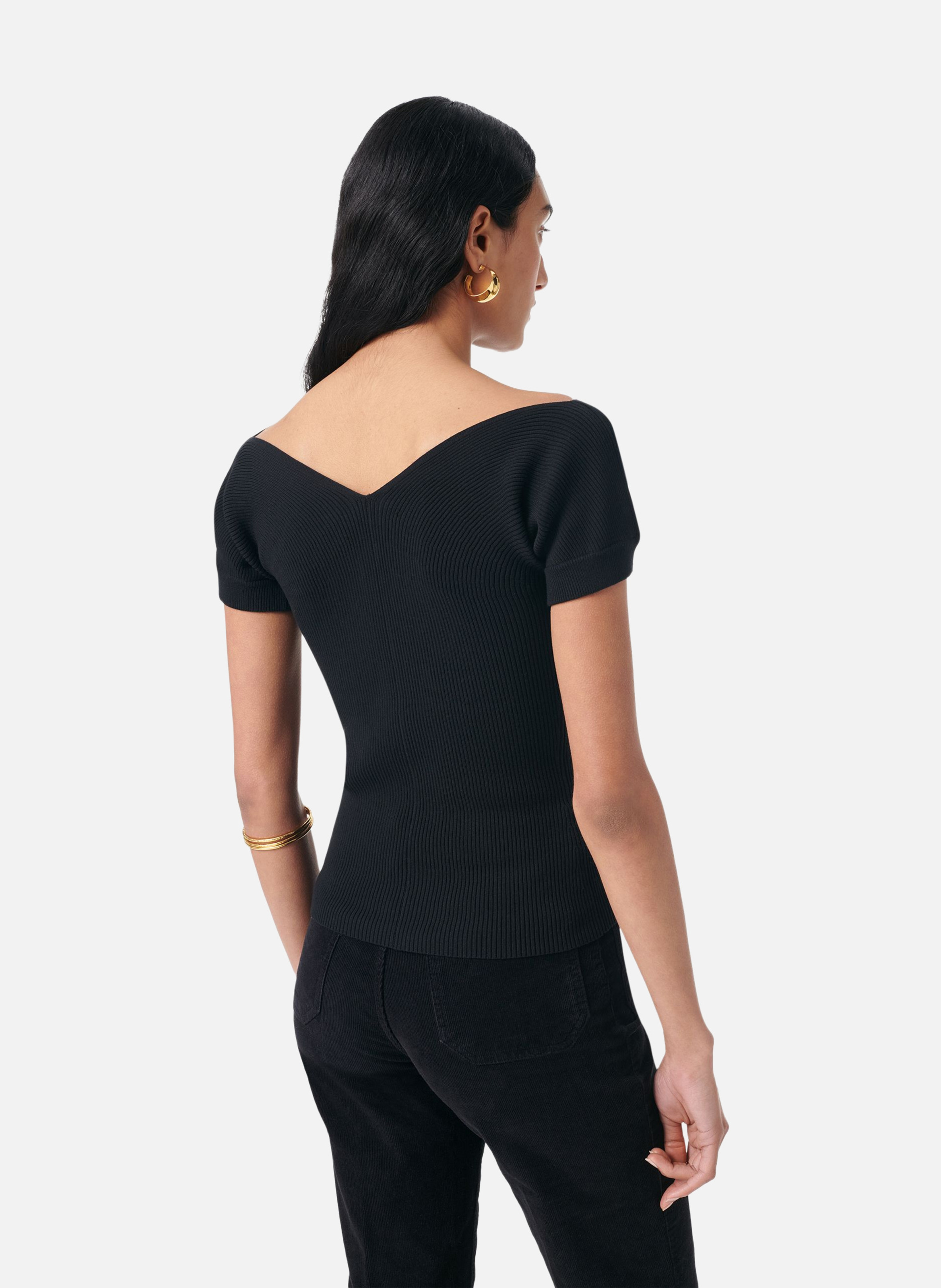 Top gabaret VANESSA BRUNO Noir