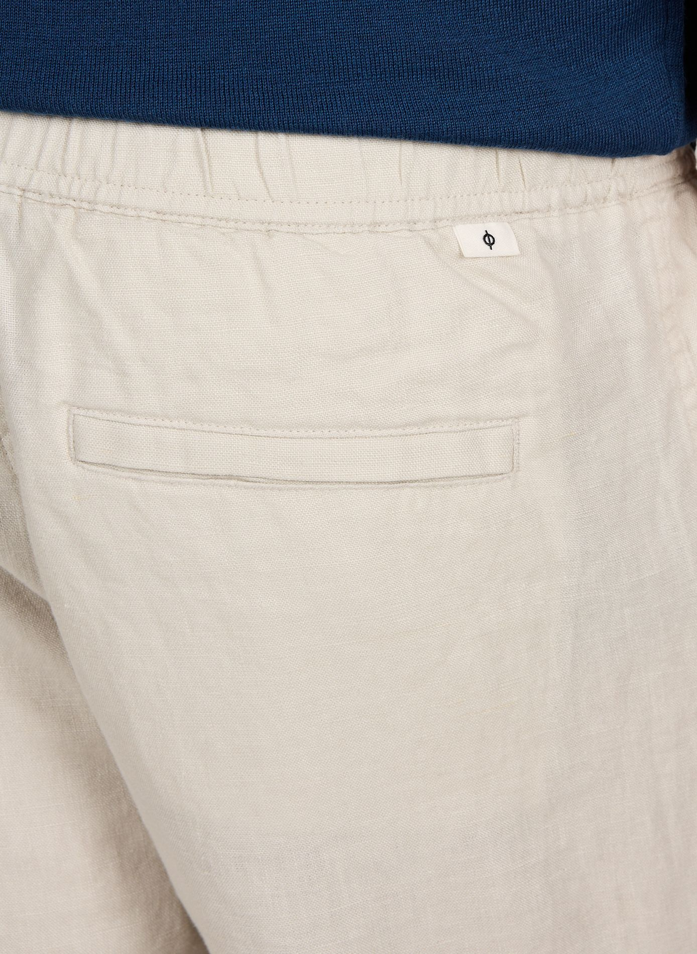 Pantalon droit en lin SAMSOE SAMSOE Gris