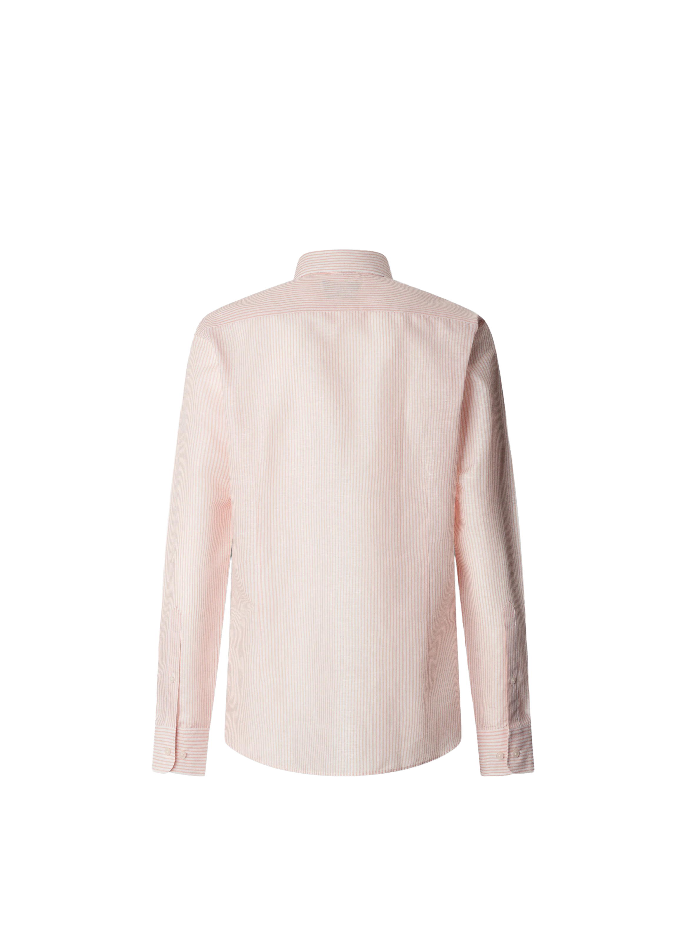 Striped linen shirt HACKETT Orange