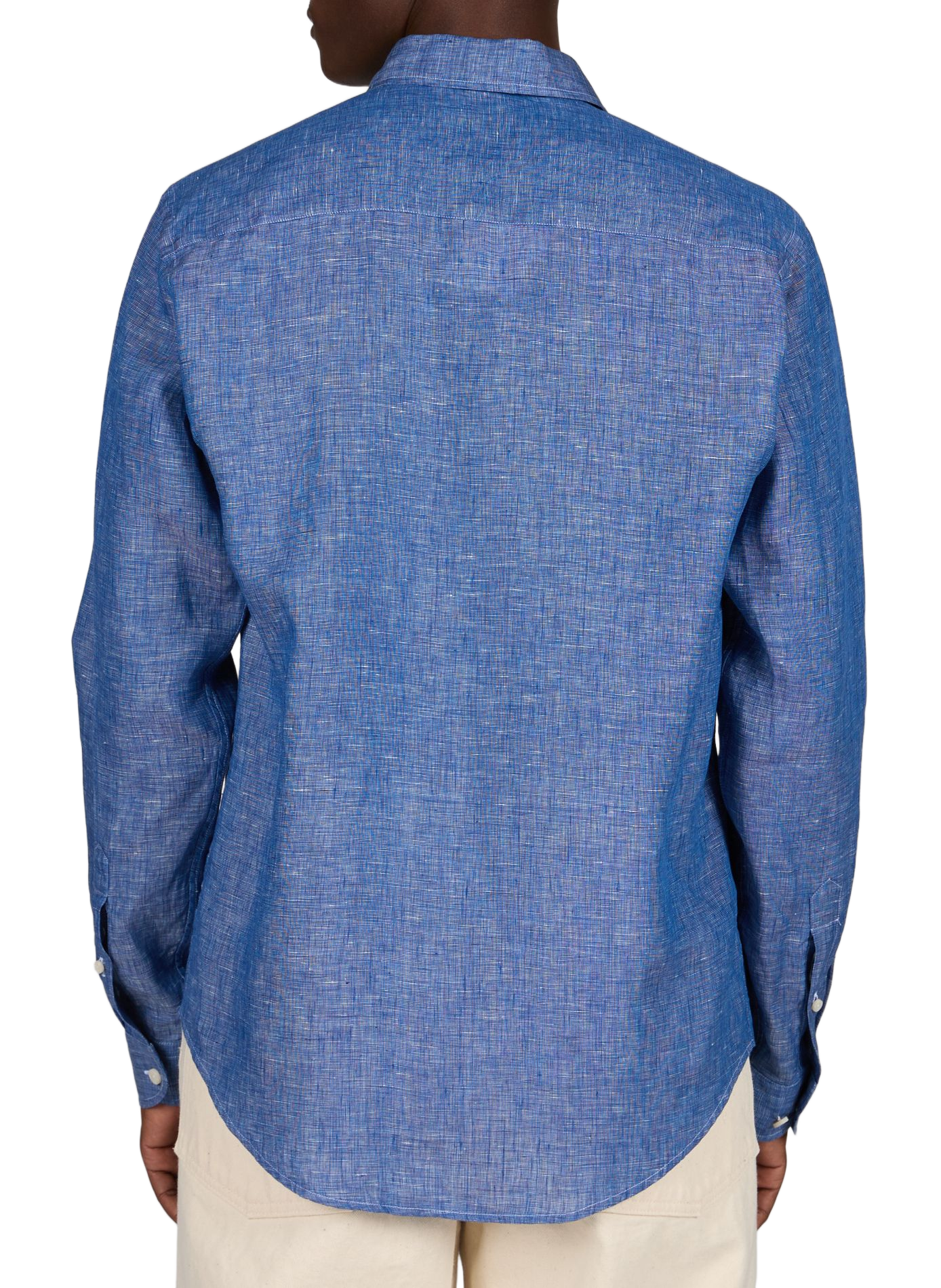 Chemise droite en lin ETON Bleu