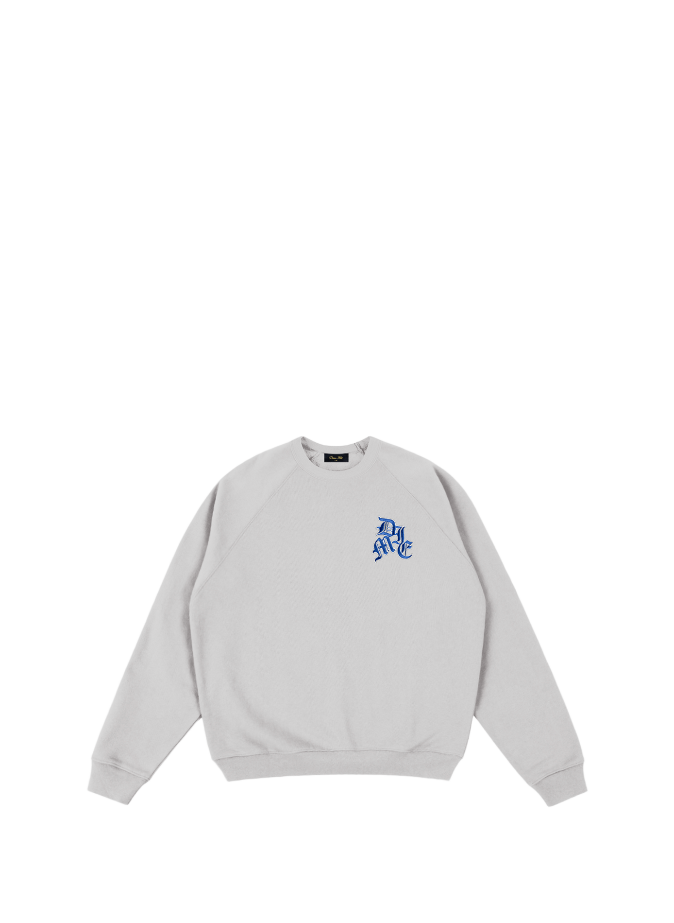 Sweatshirt à logo brodé en coton mélangé DIME Grey