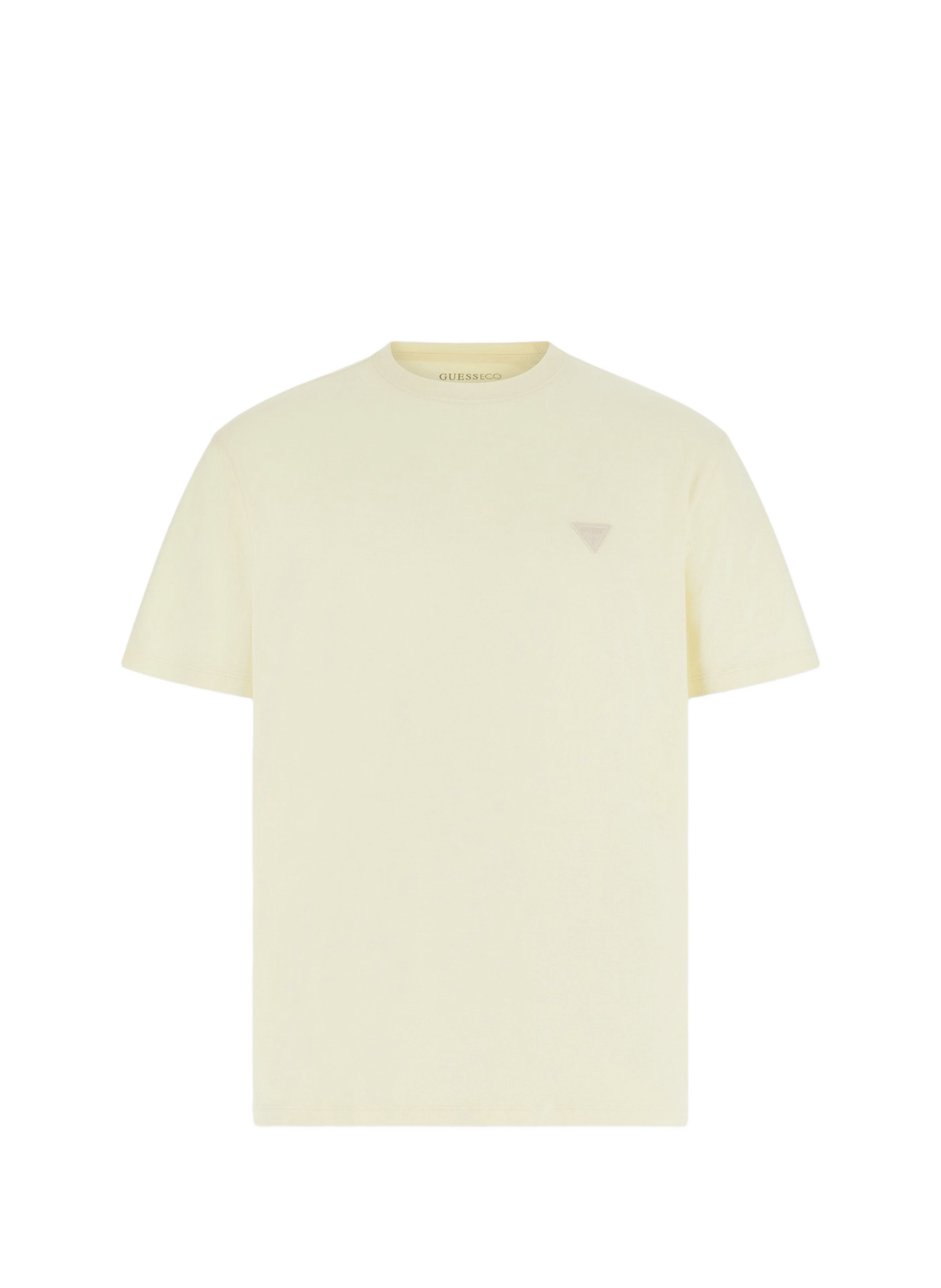 T-shirt droit en coton mélangé GUESS Yellow