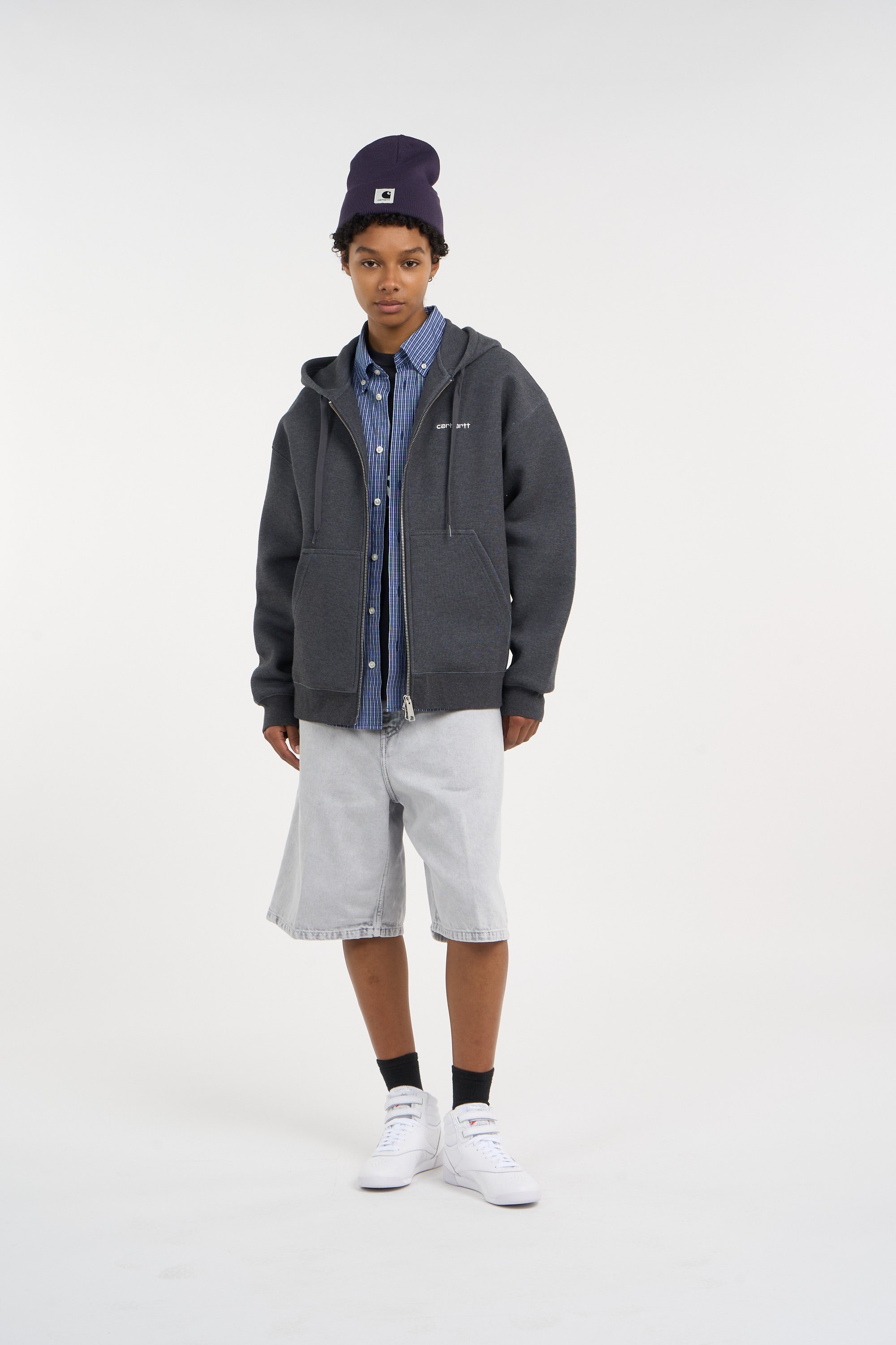 Hoodie zippé w' hooded alda jacket CARHARTT WIP Noir