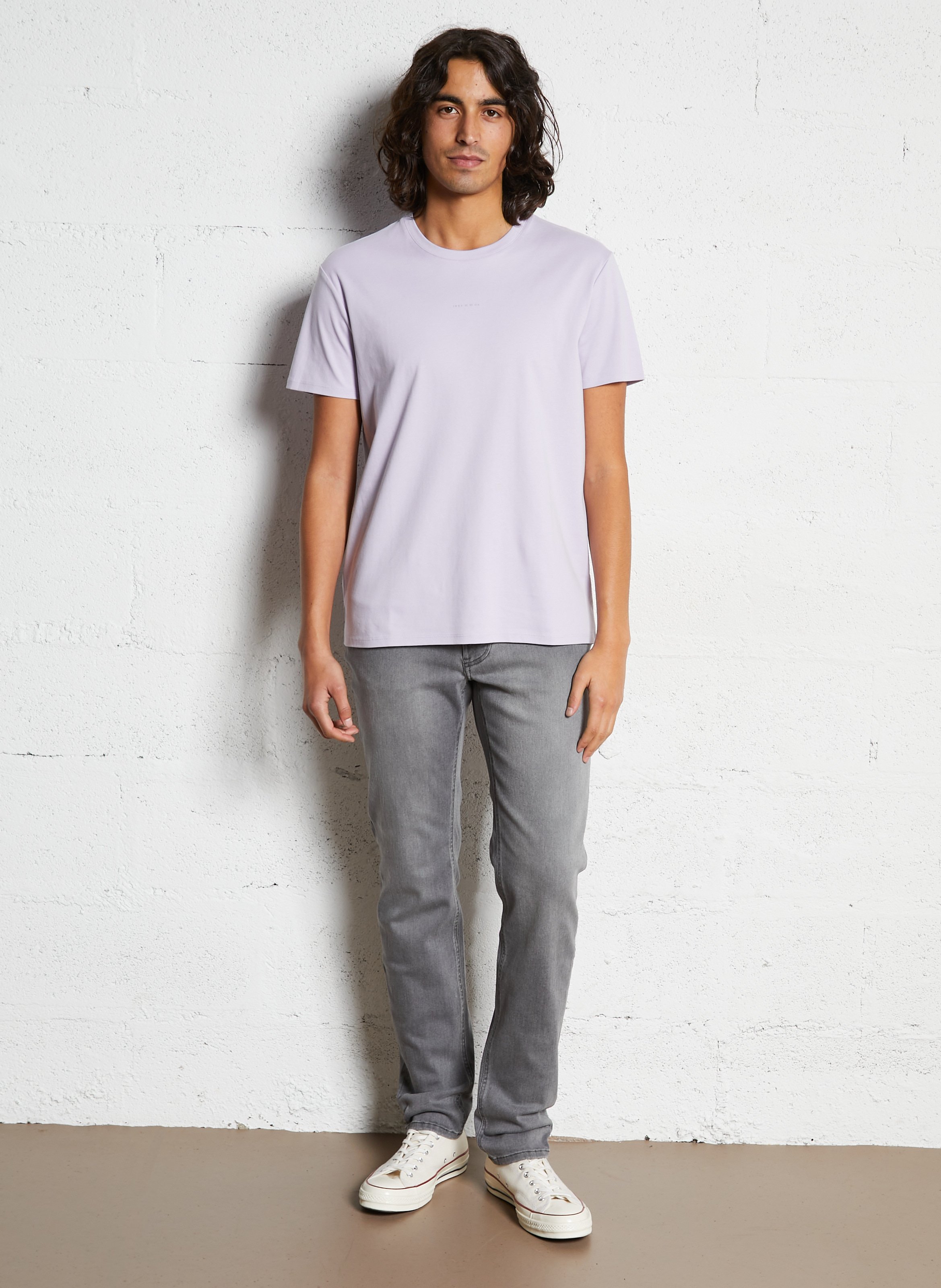 Tee-shirt col rond en coton IKKS Violet