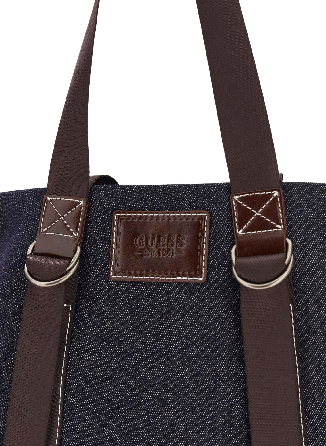 Ritstas tote bag Oslo van gemengd katoen GUESS Blauw