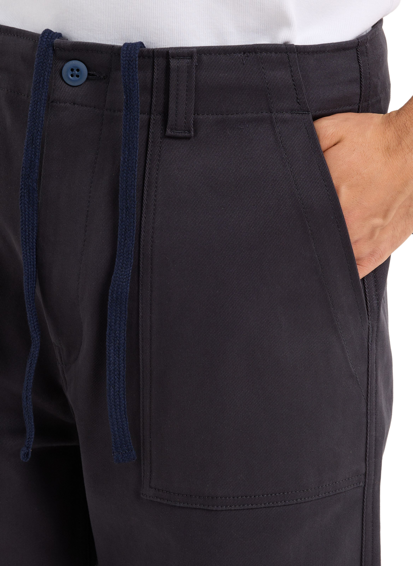 Pantalon large taille haute uni SAISON 1865 Bleu