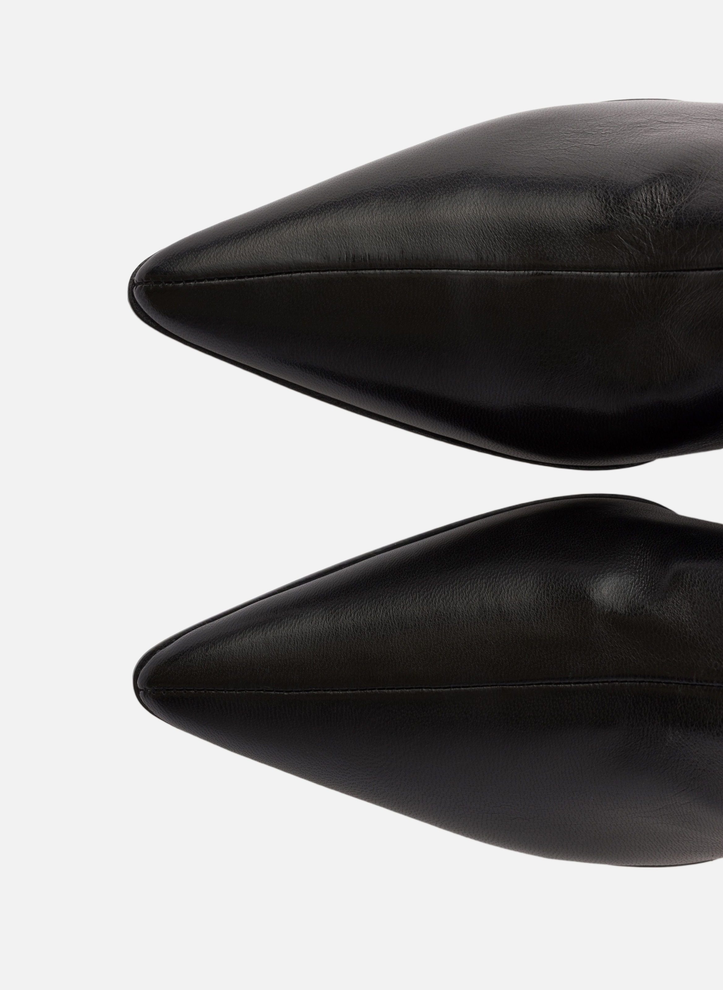 Bottines en cuir nappa stretch PRADA Noir