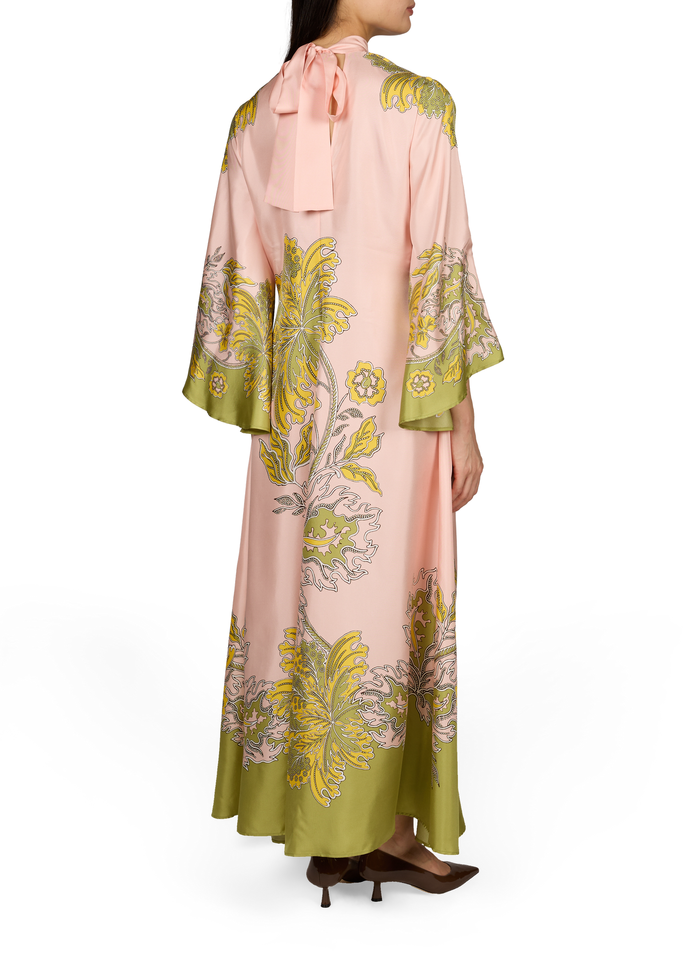 Langes Seidenkleid MAGNIFICO LA DOUBLEJ Rosa