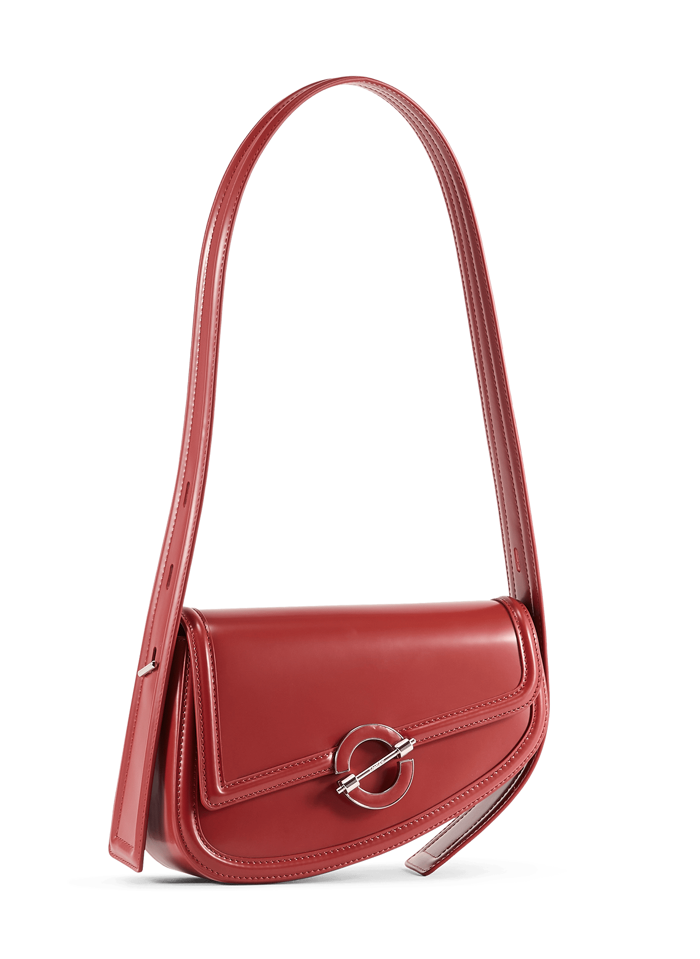 Schultertasche aus Leder SAMSOE SAMSOE Rot