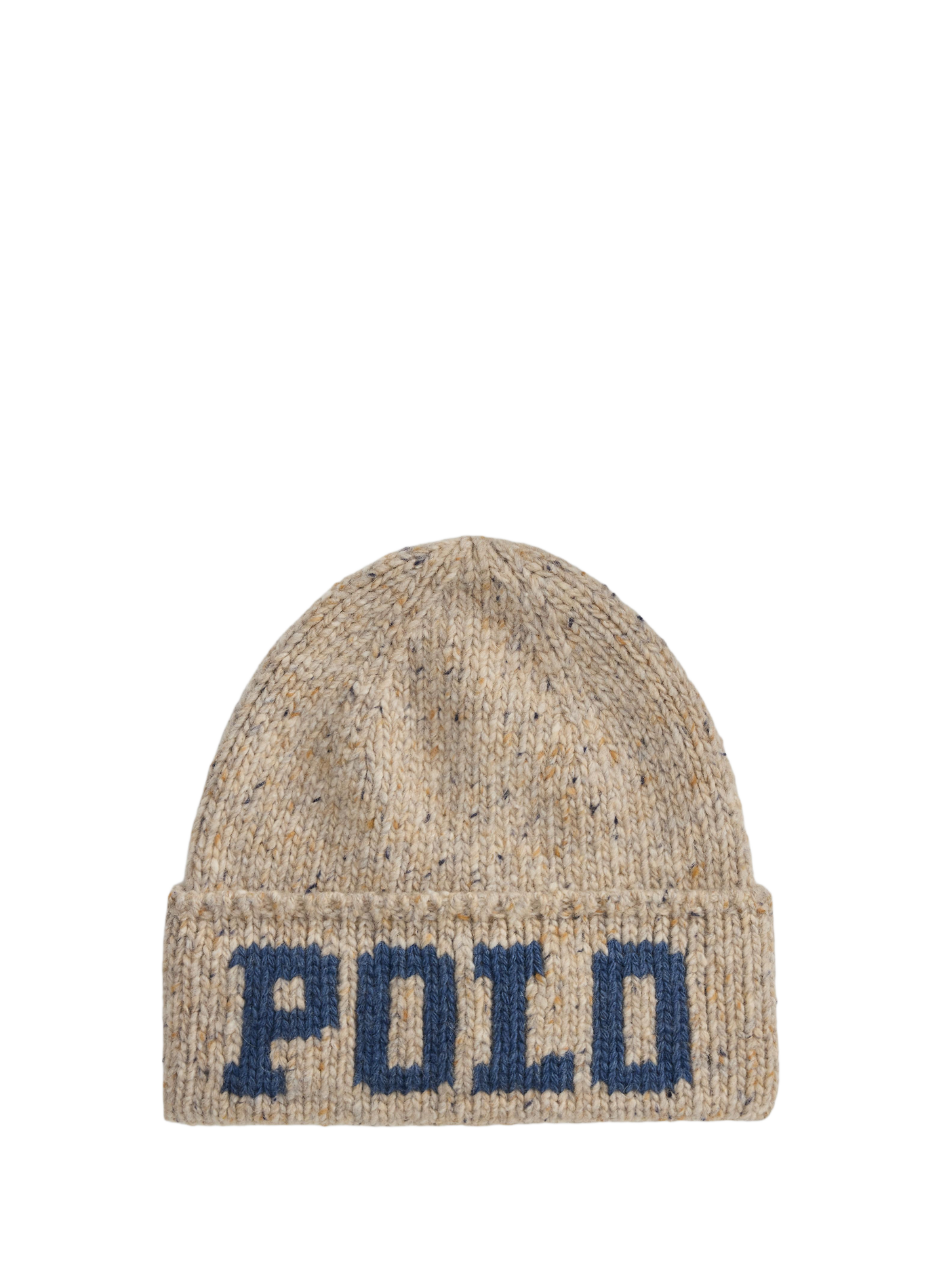 Printed blend wool beanie POLO RALPH LAUREN Beige