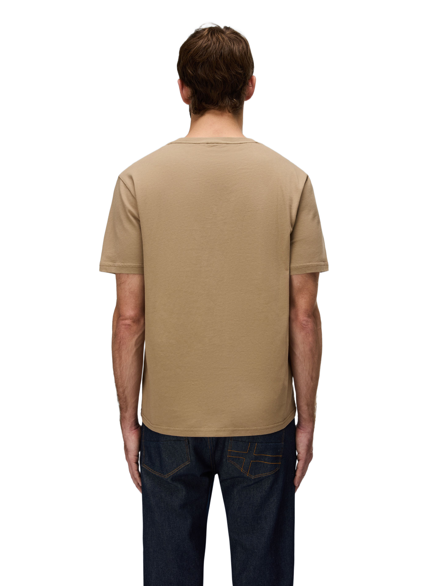 Round-neck cotton T-shirt NAPAPIJRI Brown