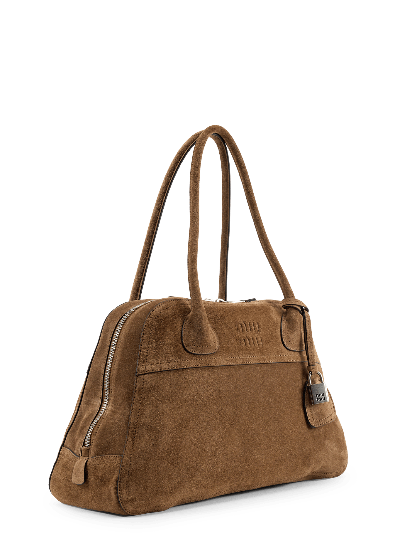 Vivant-tas van suèdeleer MIU MIU Bruin