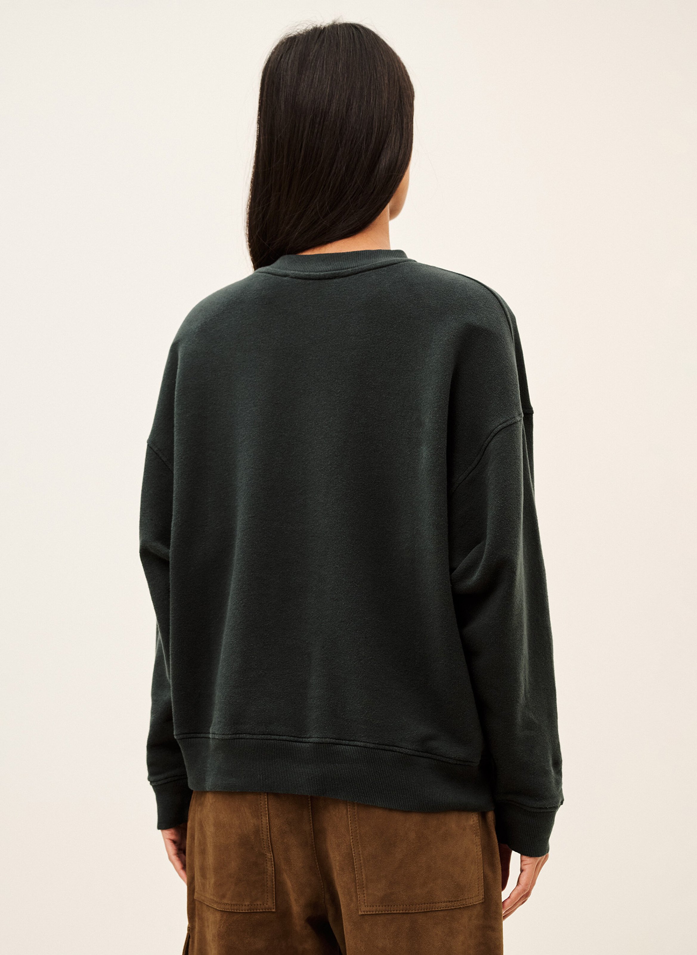 Sweat droit en coton mélangé brad | Bleu BA&SH Femme