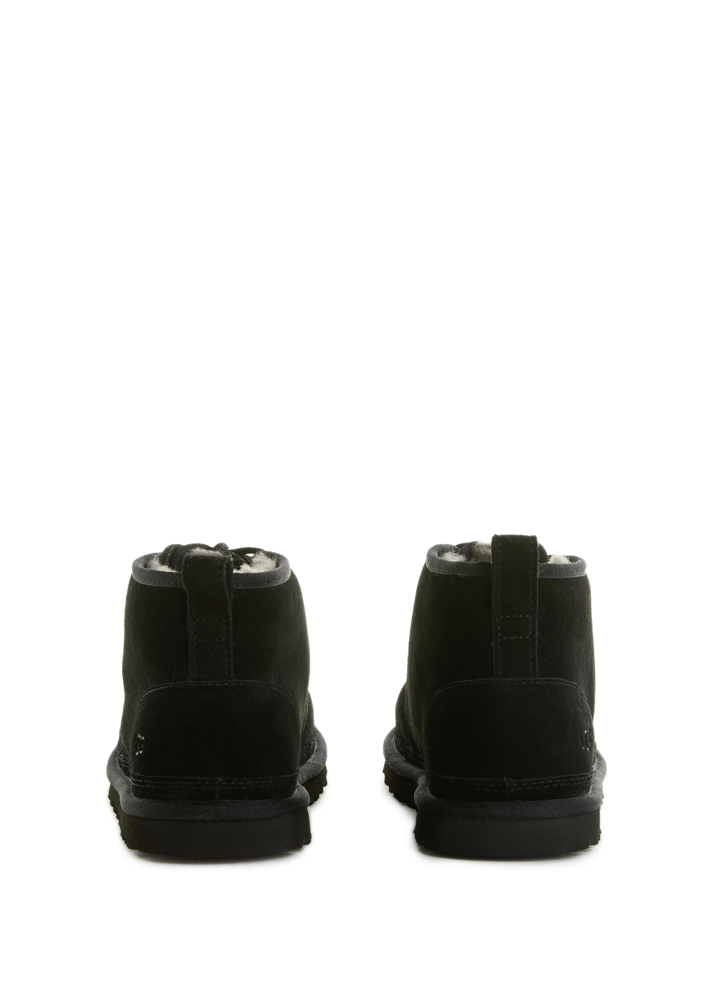 Chaussures à lacets en suède UGG Noir