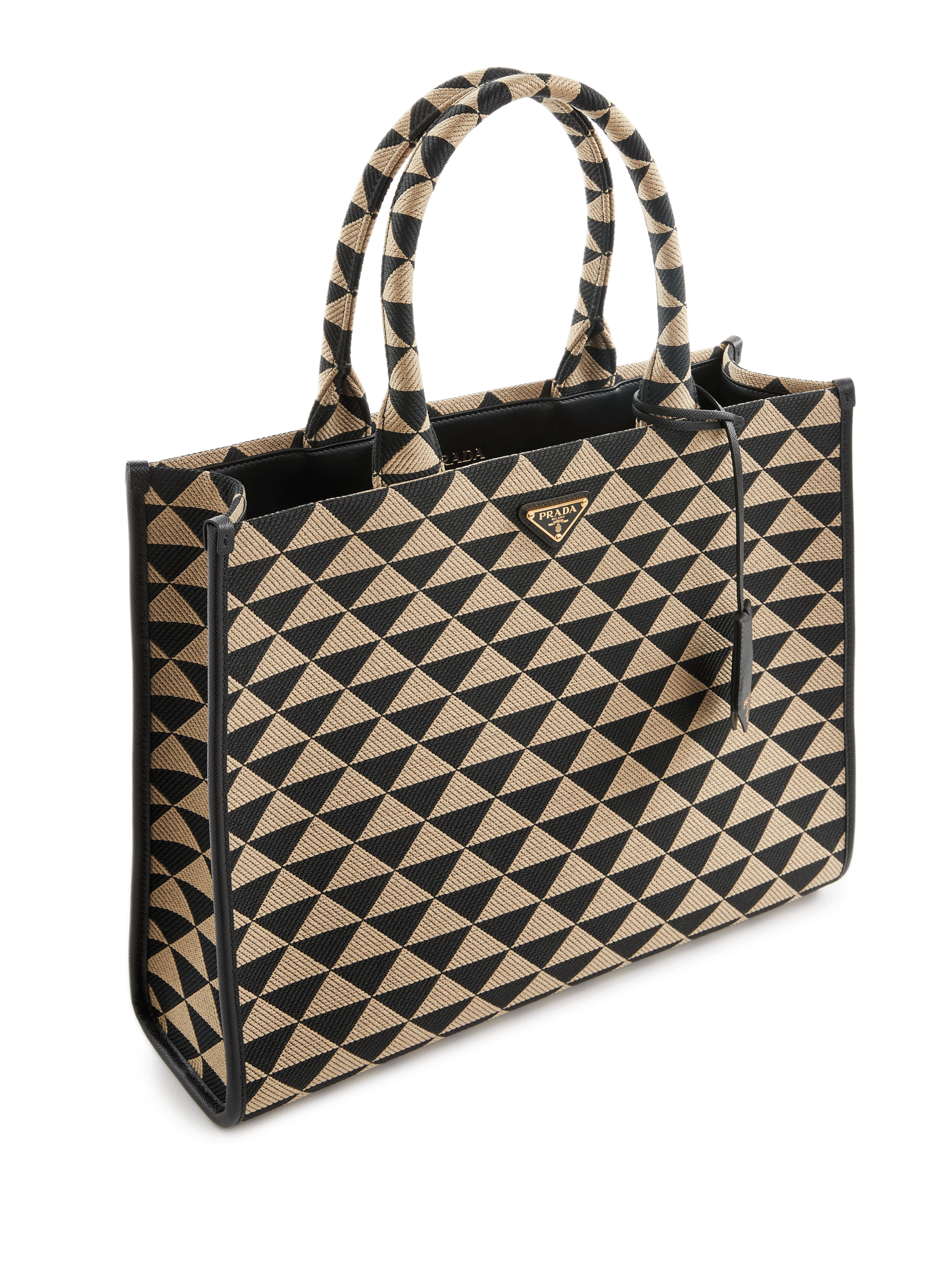 Sac cabas en tissu brodé  PRADA Multicolore