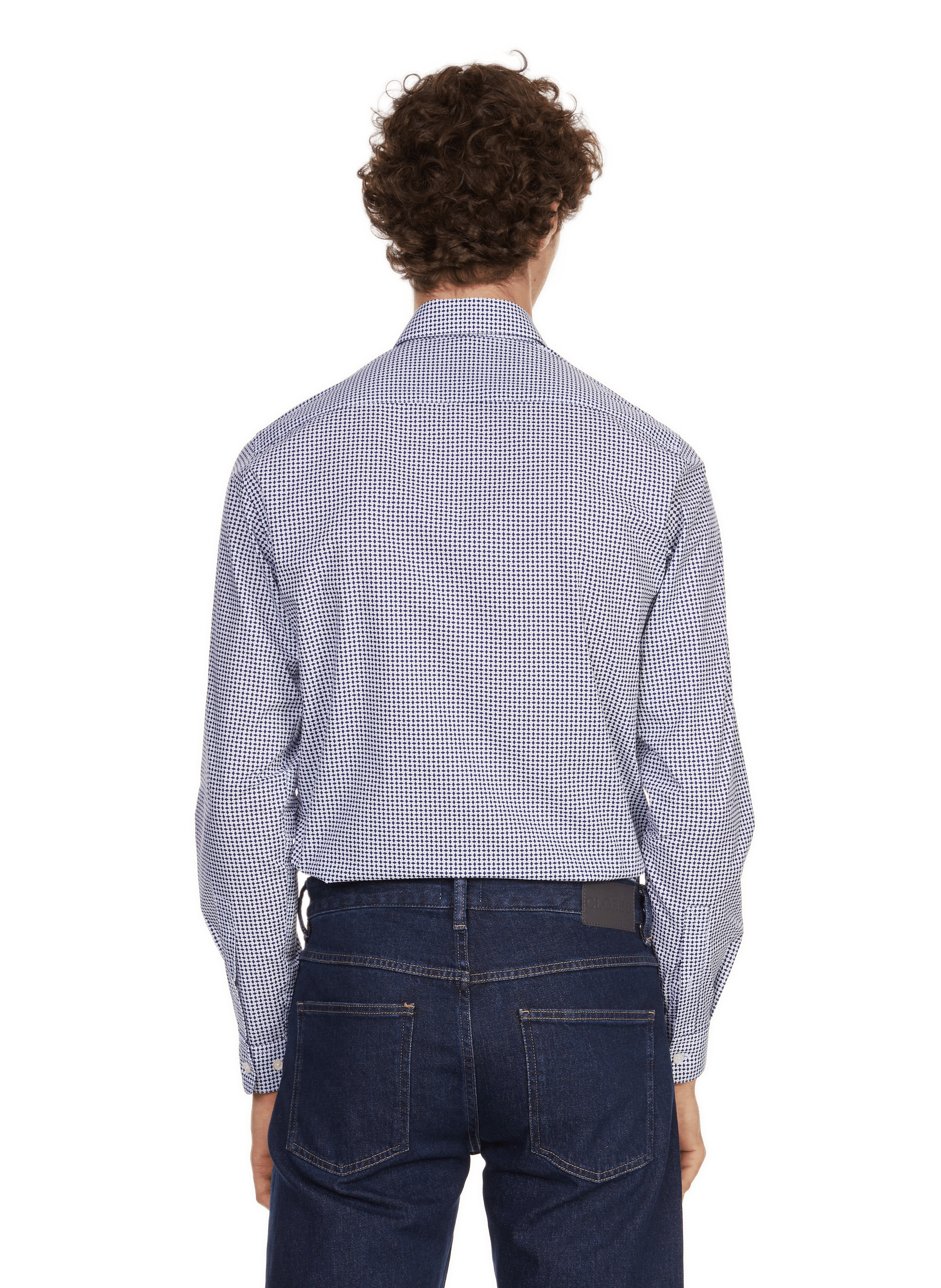 Chemise imprimée en coton  Bleu