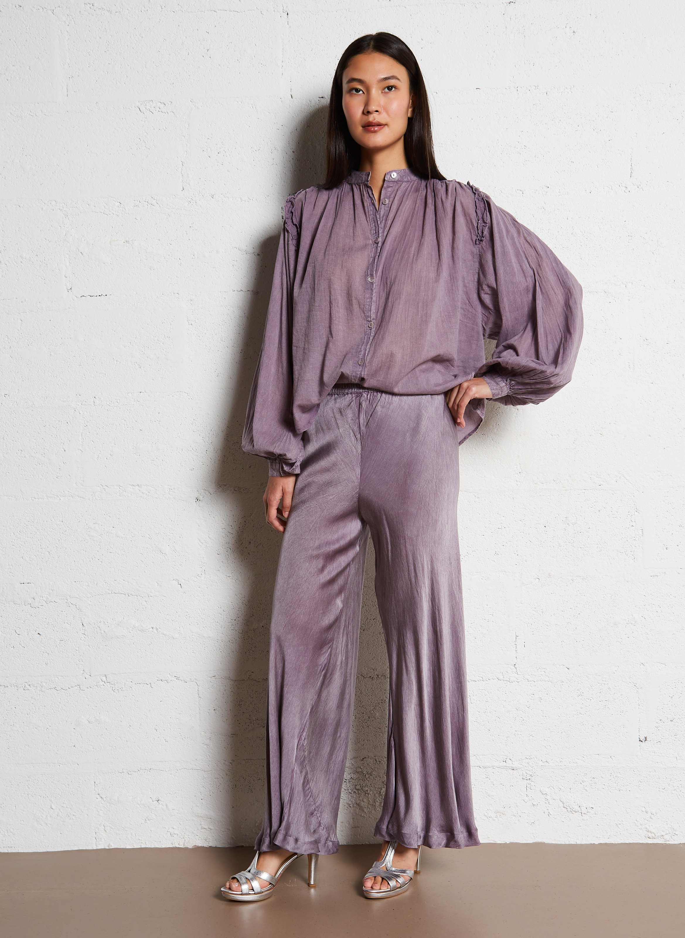 Sandales hautes à brides en cuir REPETTO Argent