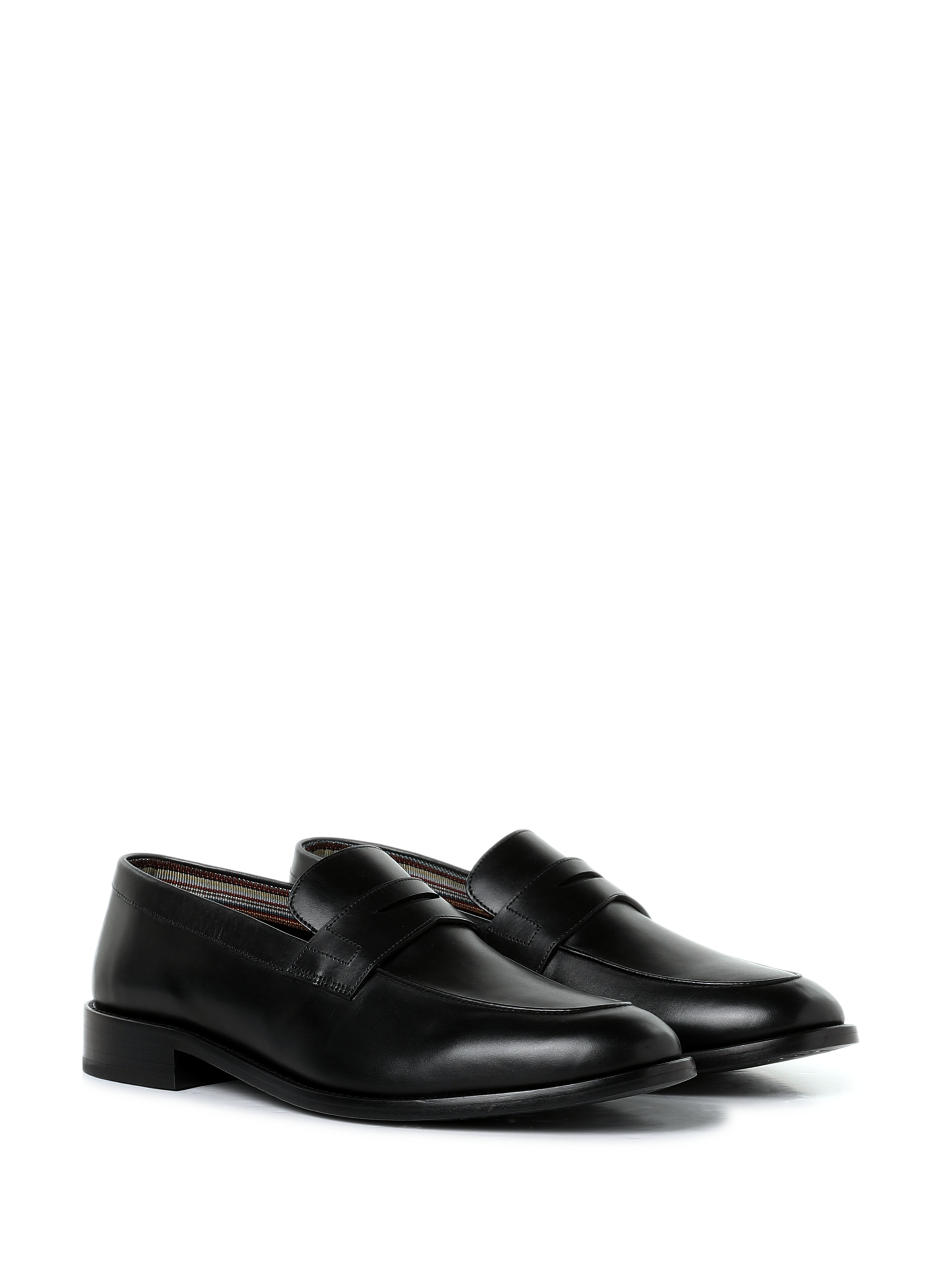 Mocassin en cuir lisse PAUL SMITH Noir