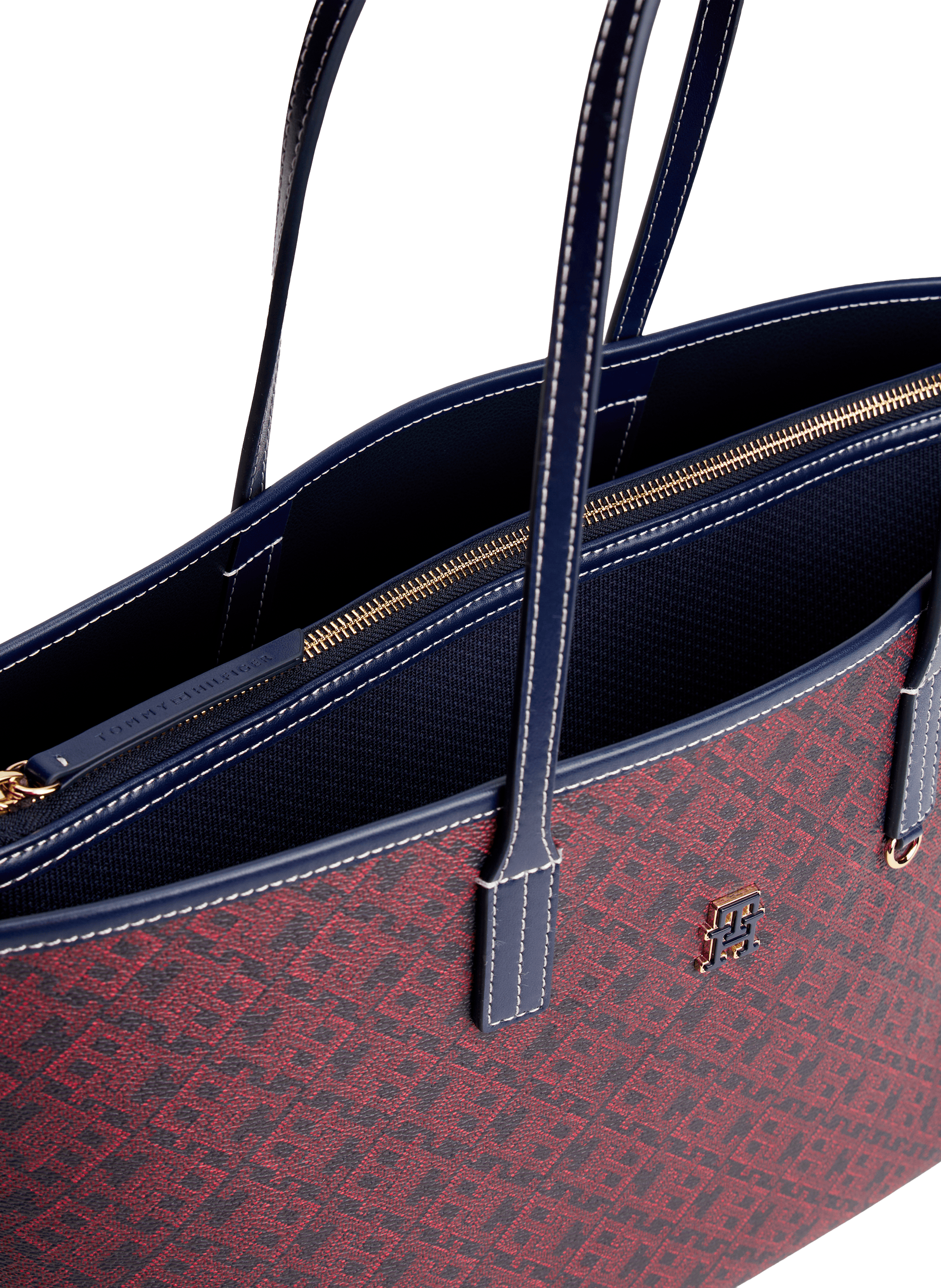 Monogram tote bag TOMMY HILFIGER Blue